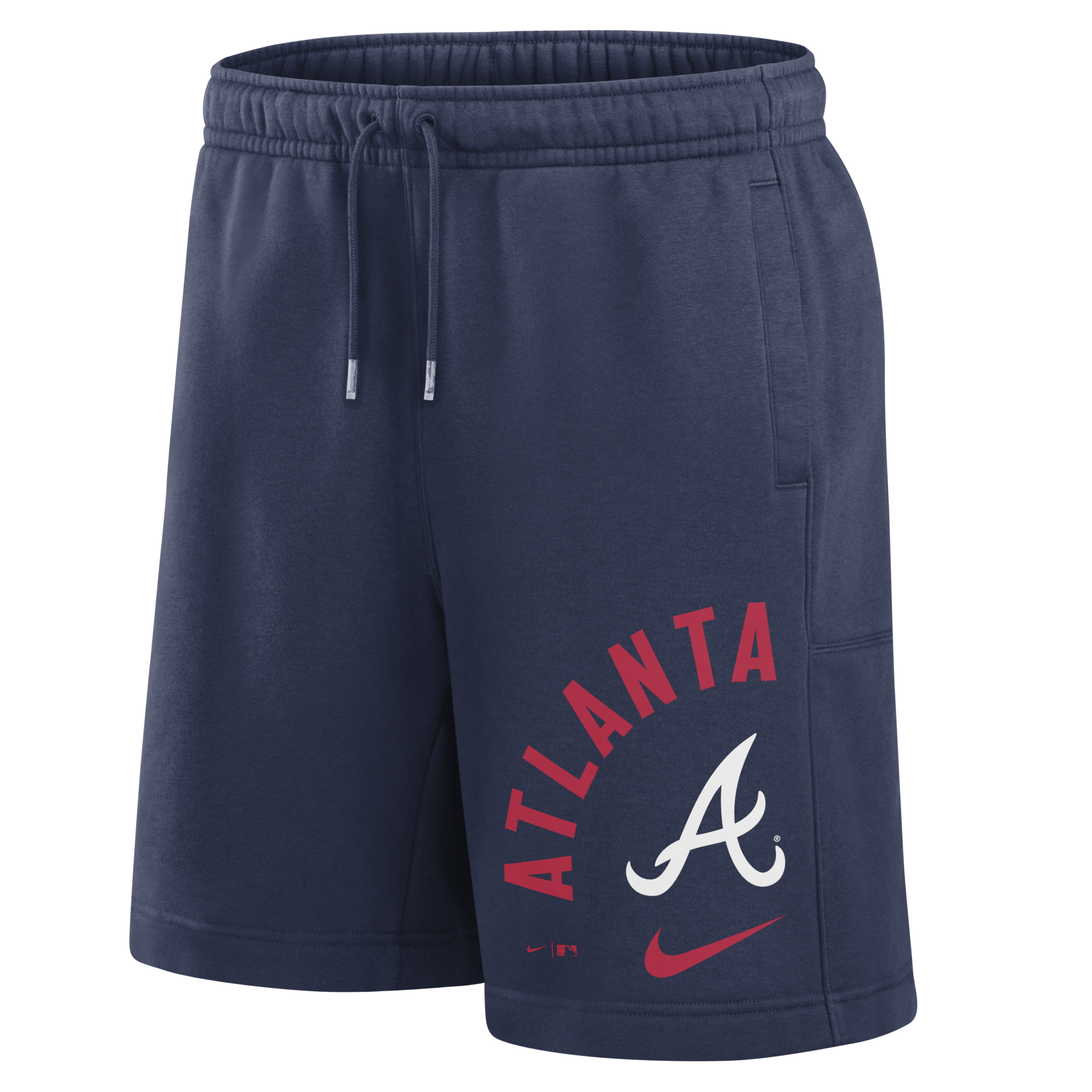 Shop Nike Atlanta Braves Arched Kicker  Men's Mlb Shorts In Blue