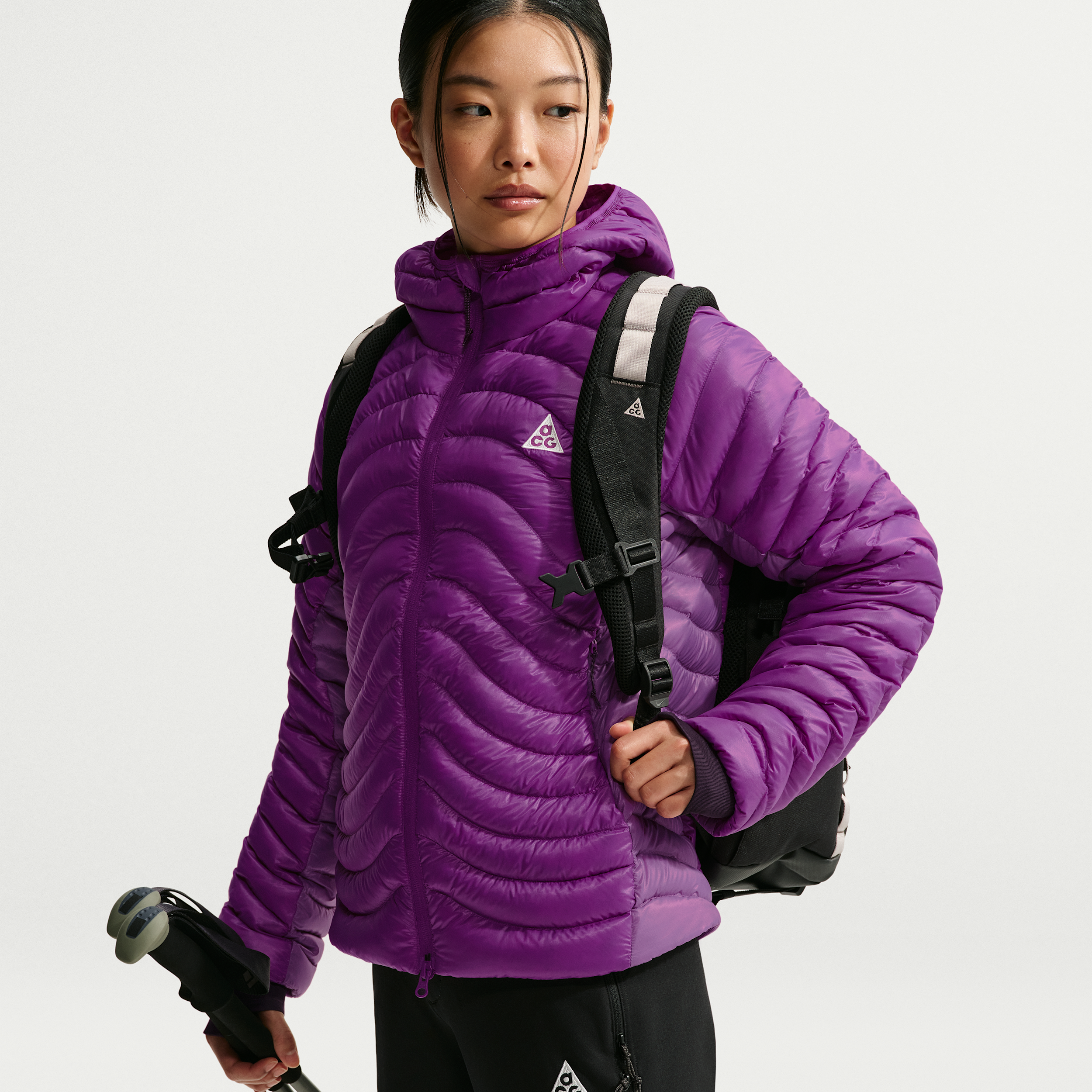 Women's Nike ACG Lava Flow Ultralight Therma-FIT ADV Down Jacket in Purple | IO9124-507