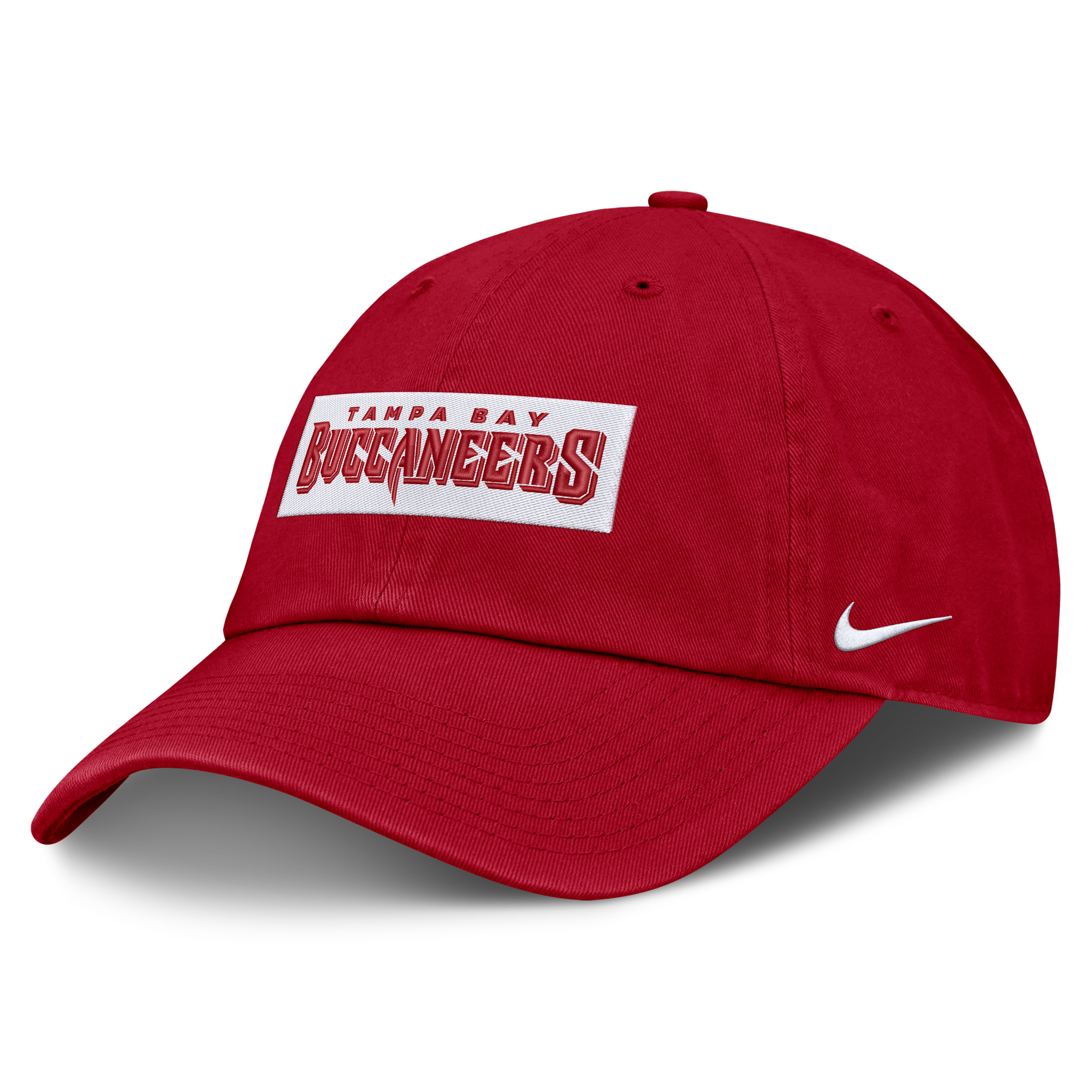 Tampa Bay Buccaneers Primetime Club Wordmark Nike Men's NFL Adjustable Hat in Red | NF026DL8B-ZW0