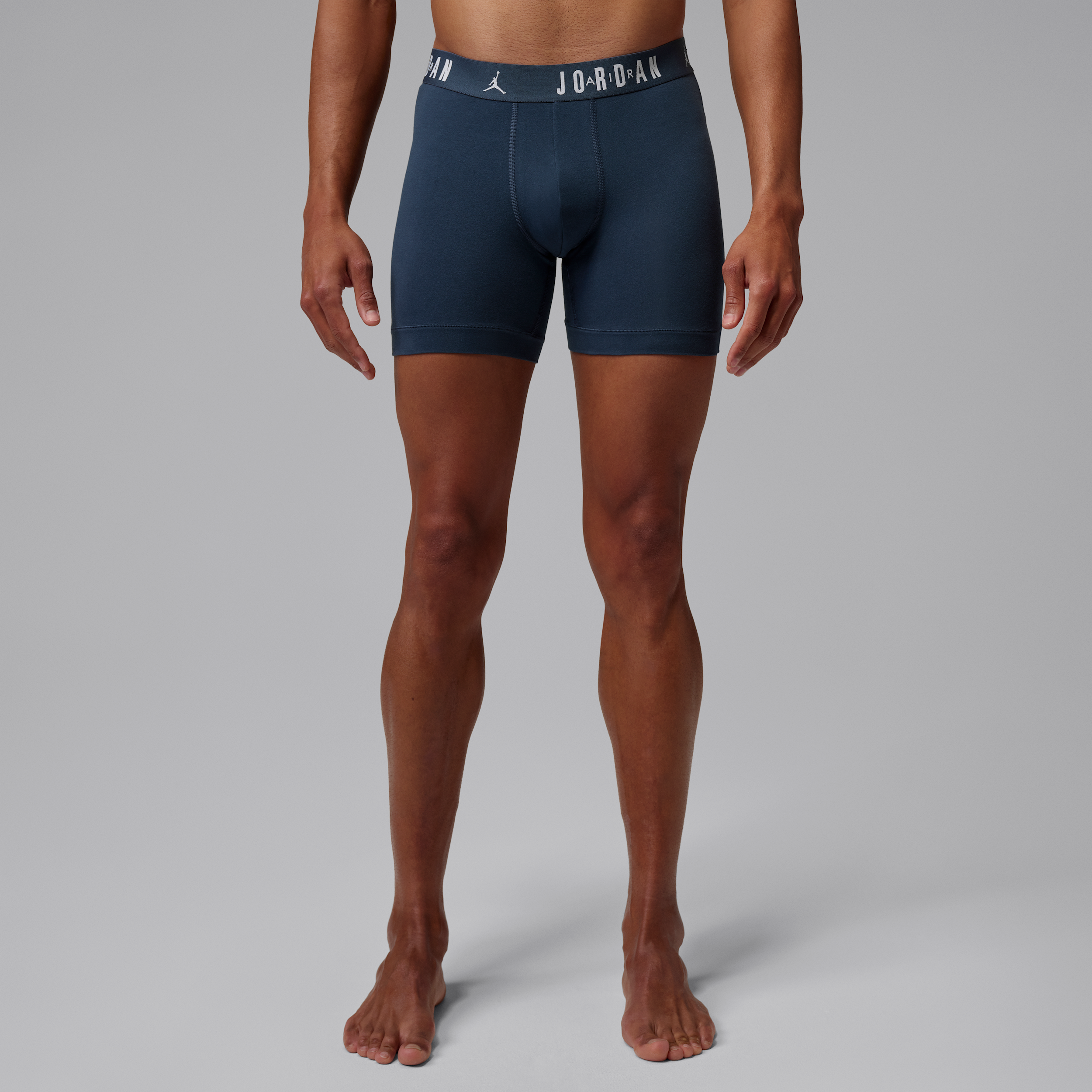Men's Jordan Flight Cotton Core Boxer Briefs (3-Pack) in Blue | JM0622-0A2