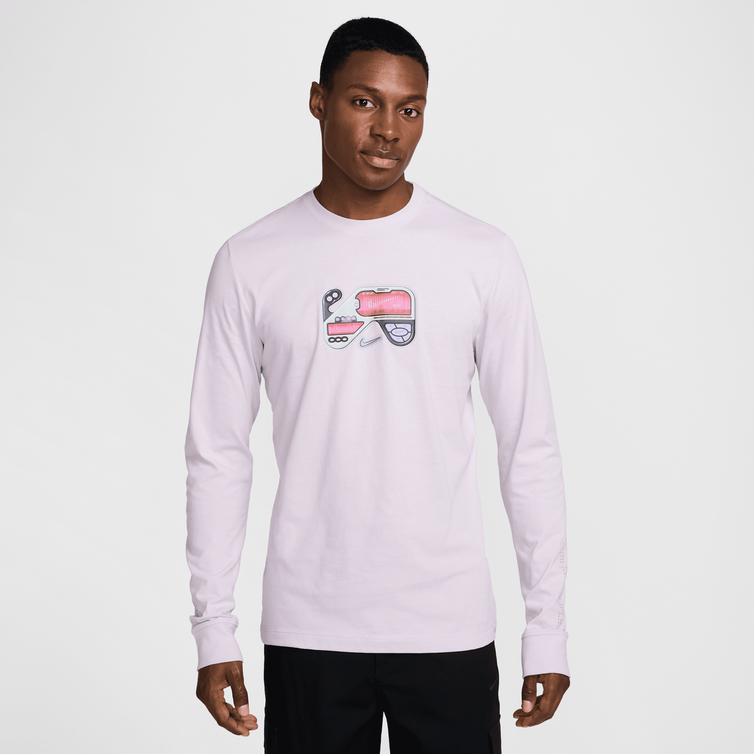 Nike Men's Sportswear Long-sleeve T-shirt In Purple