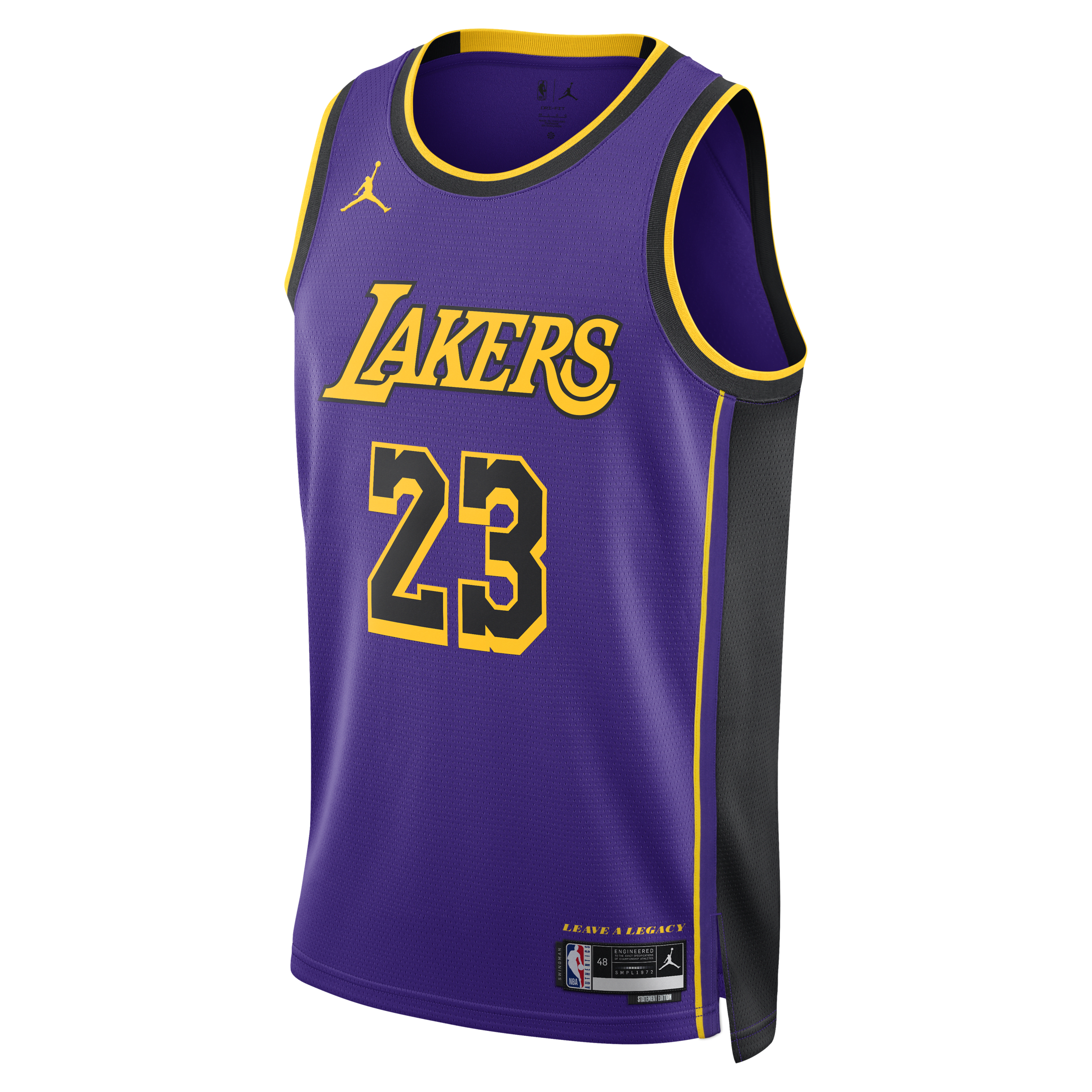 Jordan Men's Los Angeles Lakers Statement Edition  Dri-fit Nba Swingman Jersey In Purple