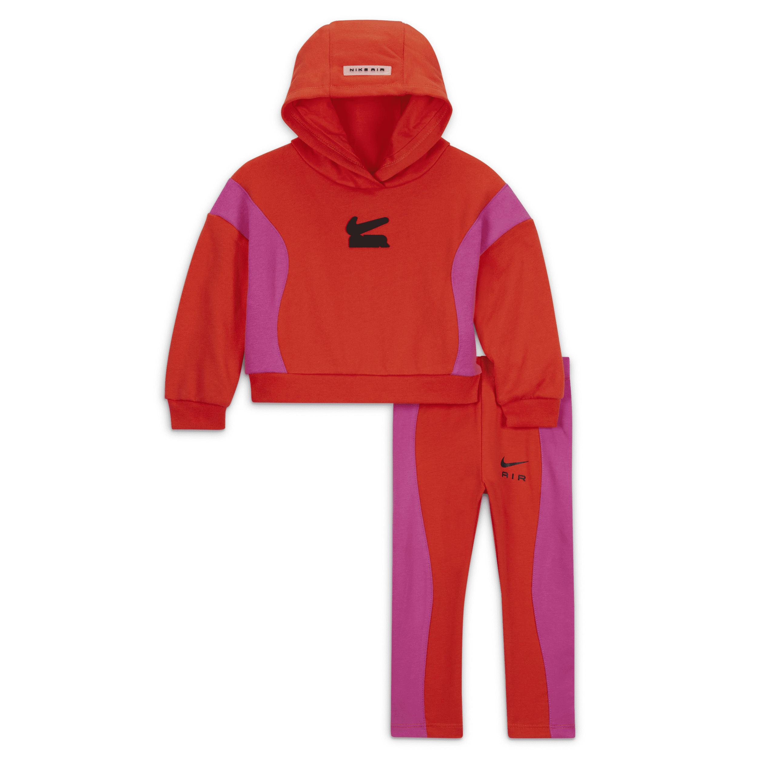 Nike Air French Terry Pullover And Leggings Set Baby (12-24m) Set In Red