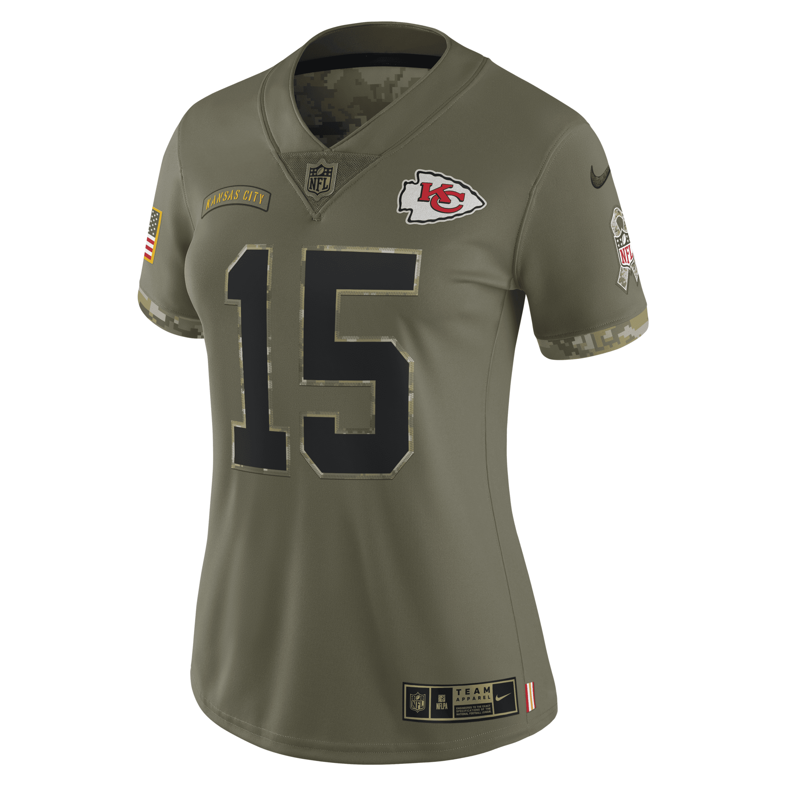 Nike Women's Nfl Kansas City Chiefs Salute To Service (patrick Mahomes)  Limited Football Jersey In Brown