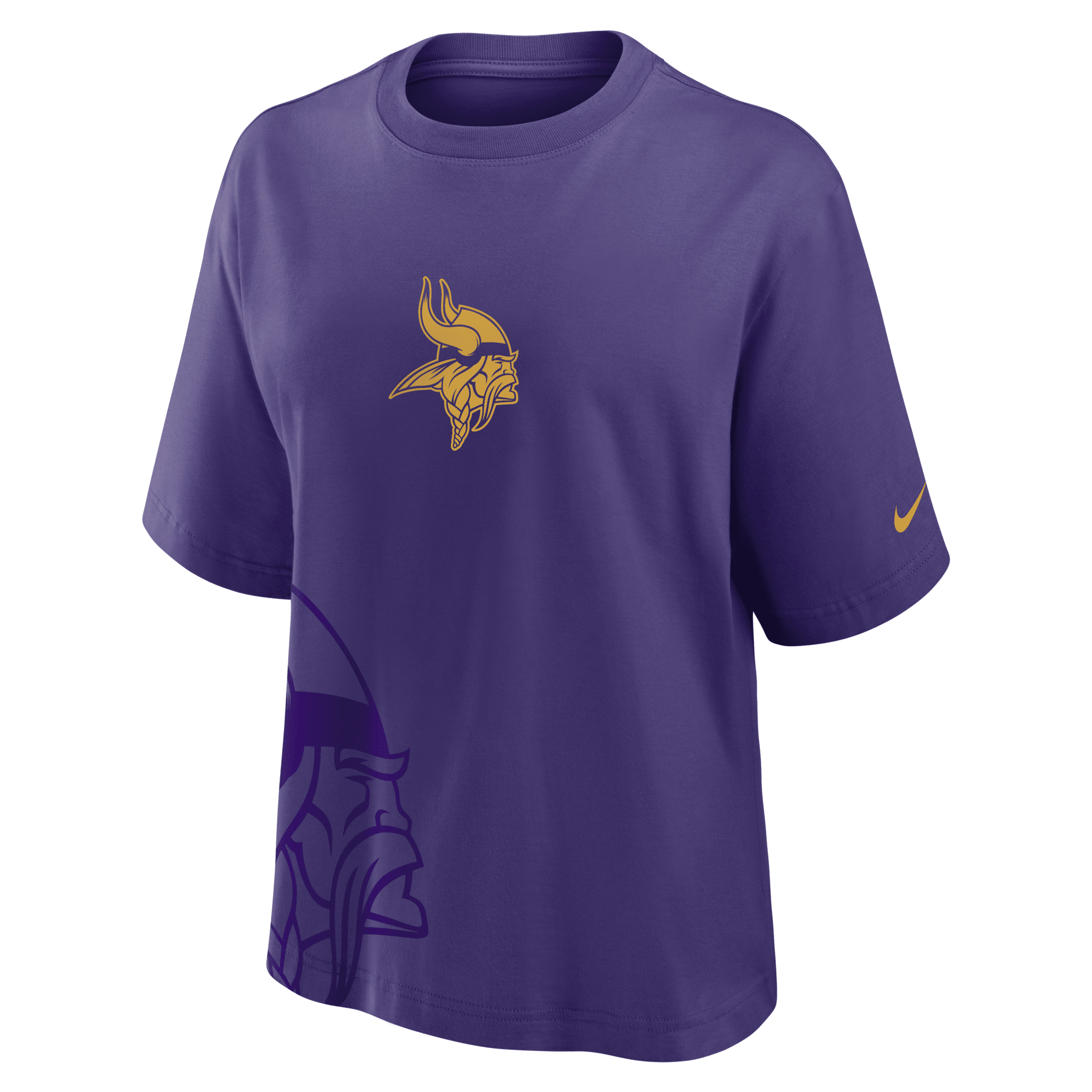 Nike Minnesota Vikings Boxy  Women's Nfl T-shirt In Purple