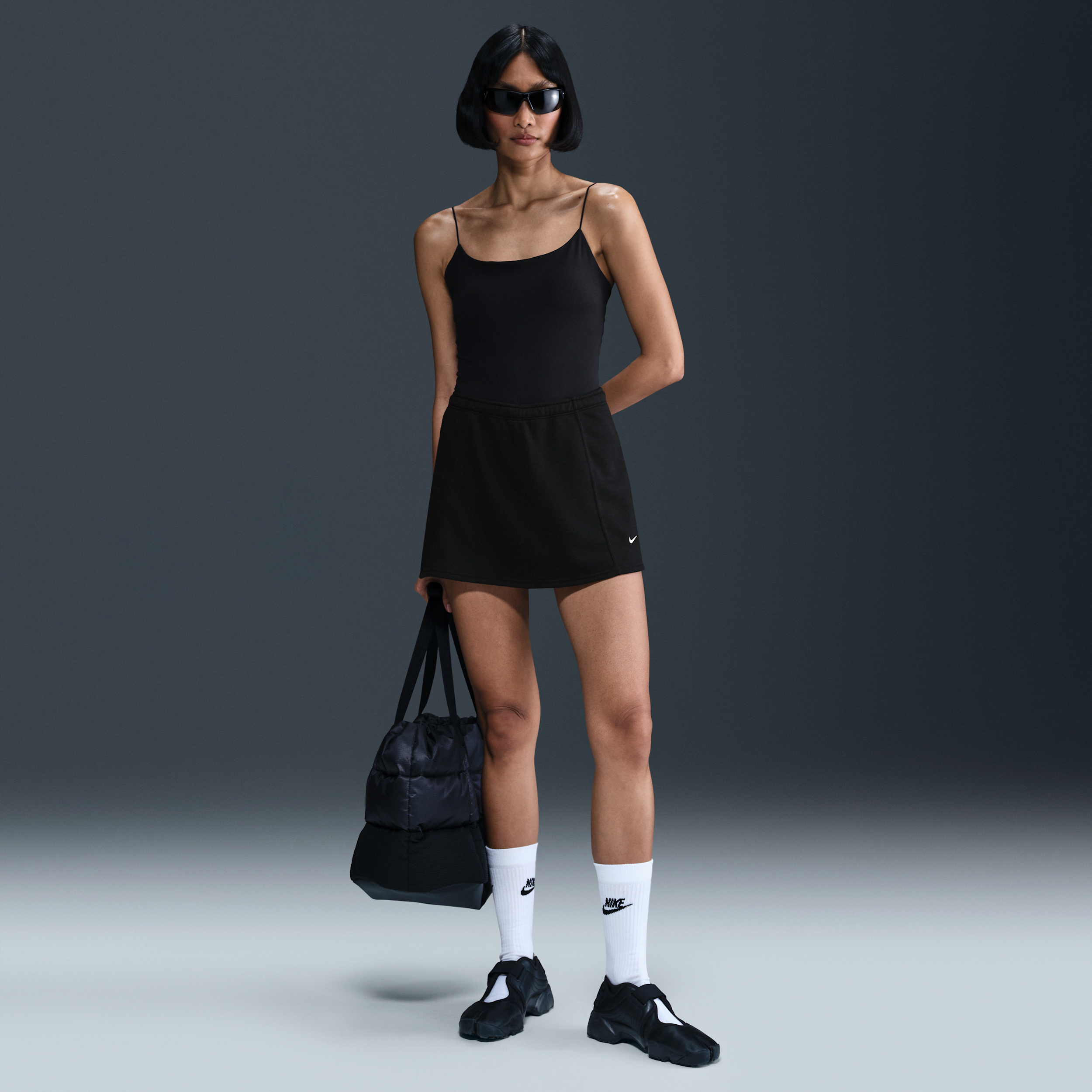 Nike Women's  Sportswear Chill Terry Mid-rise French Terry Mini Skort