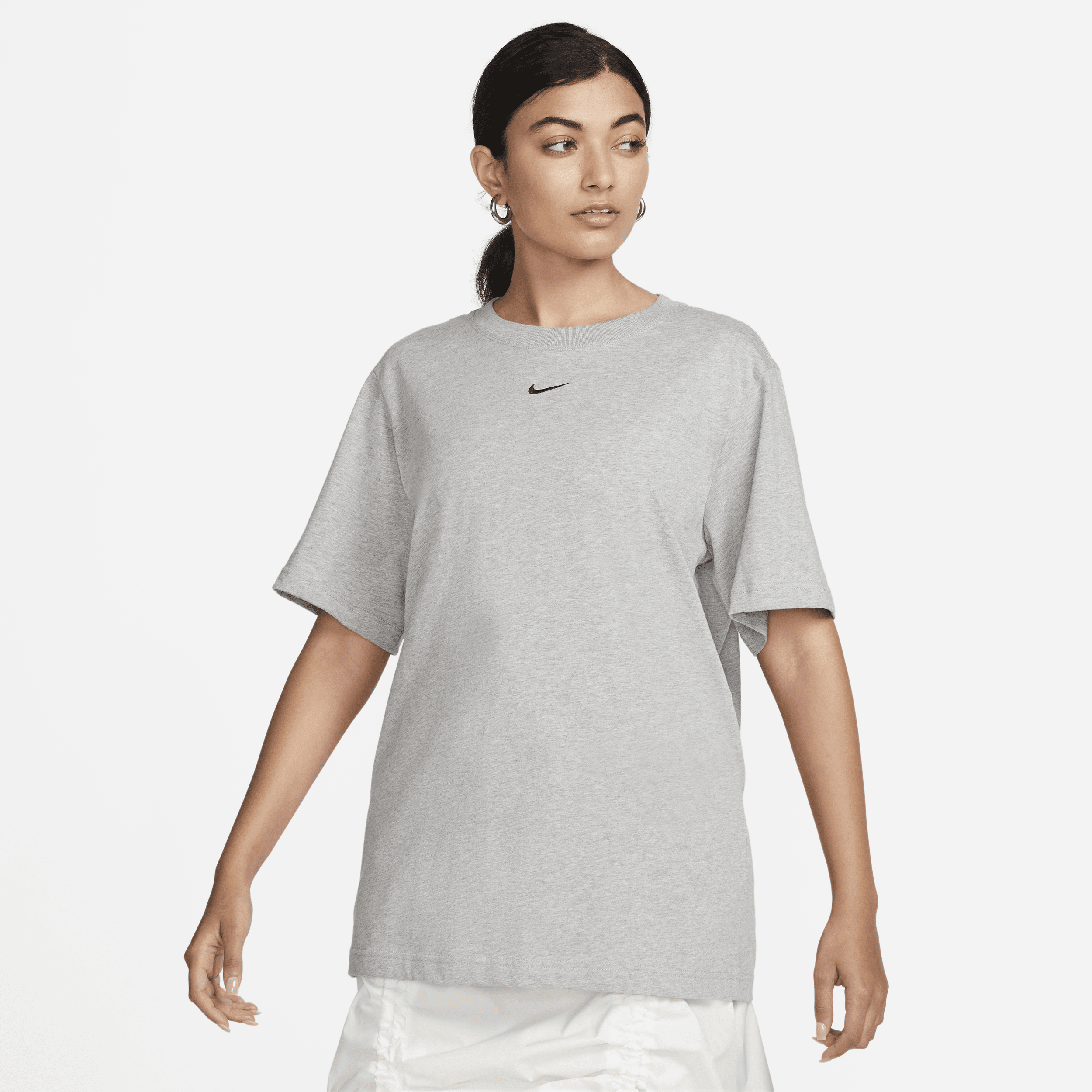 Shop Nike Women's  Sportswear Essential T-shirt In Grey