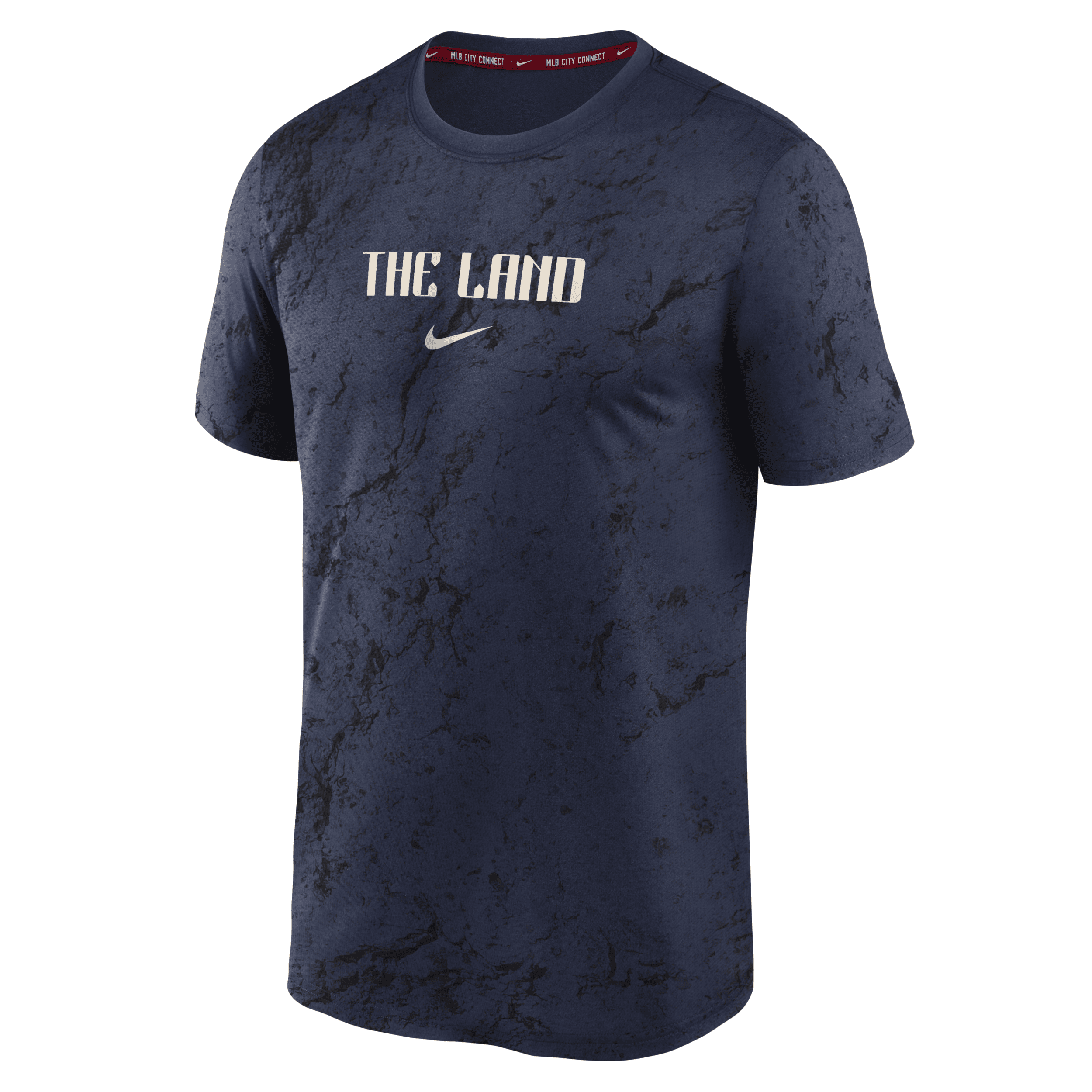 Shop Nike Cleveland Guardians City Connect Practice Velocity  Men's Dri-fit Mlb T-shirt In Blue
