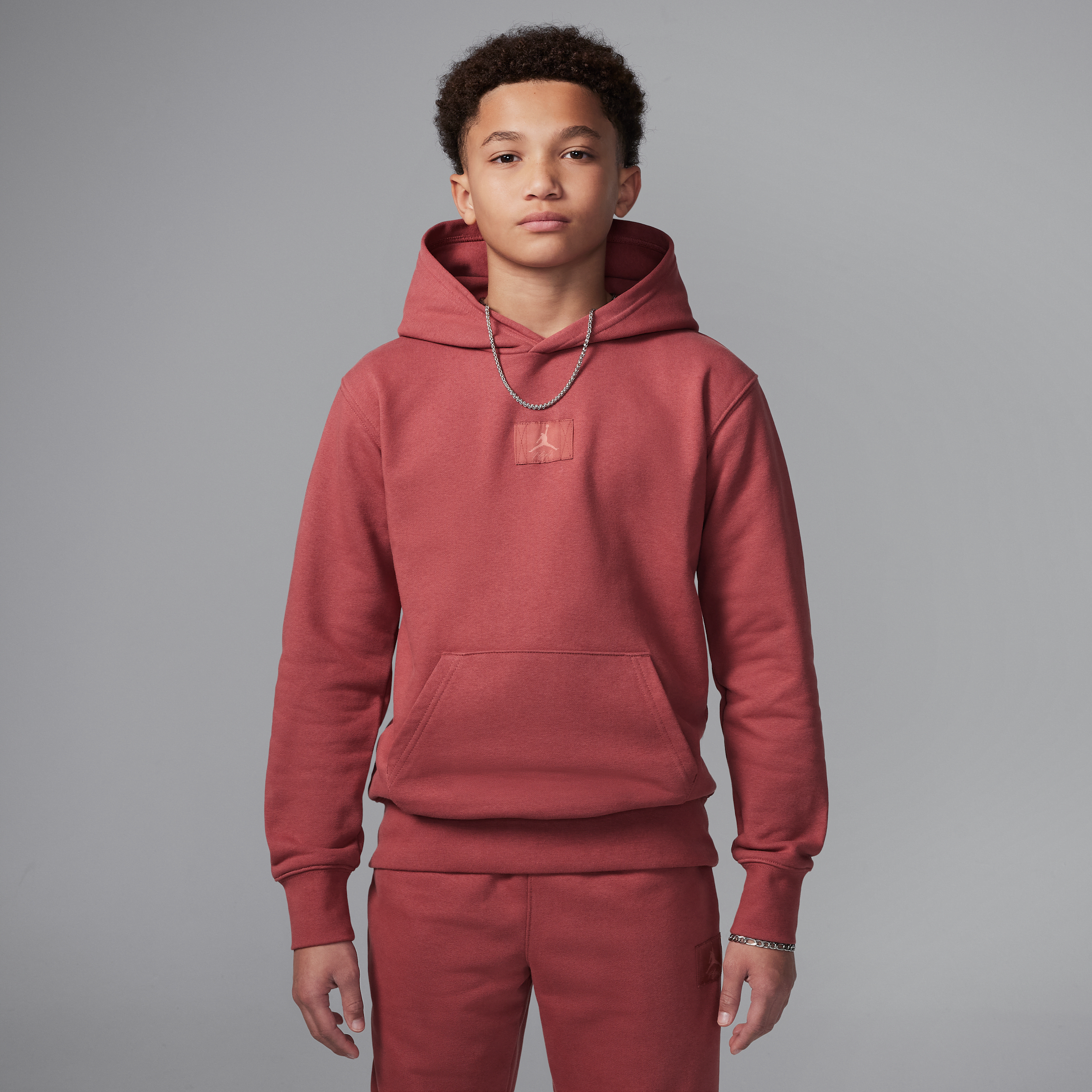 JORDAN MJ FLIGHT BIG KIDS' FLEECE PULLOVER HOODIE