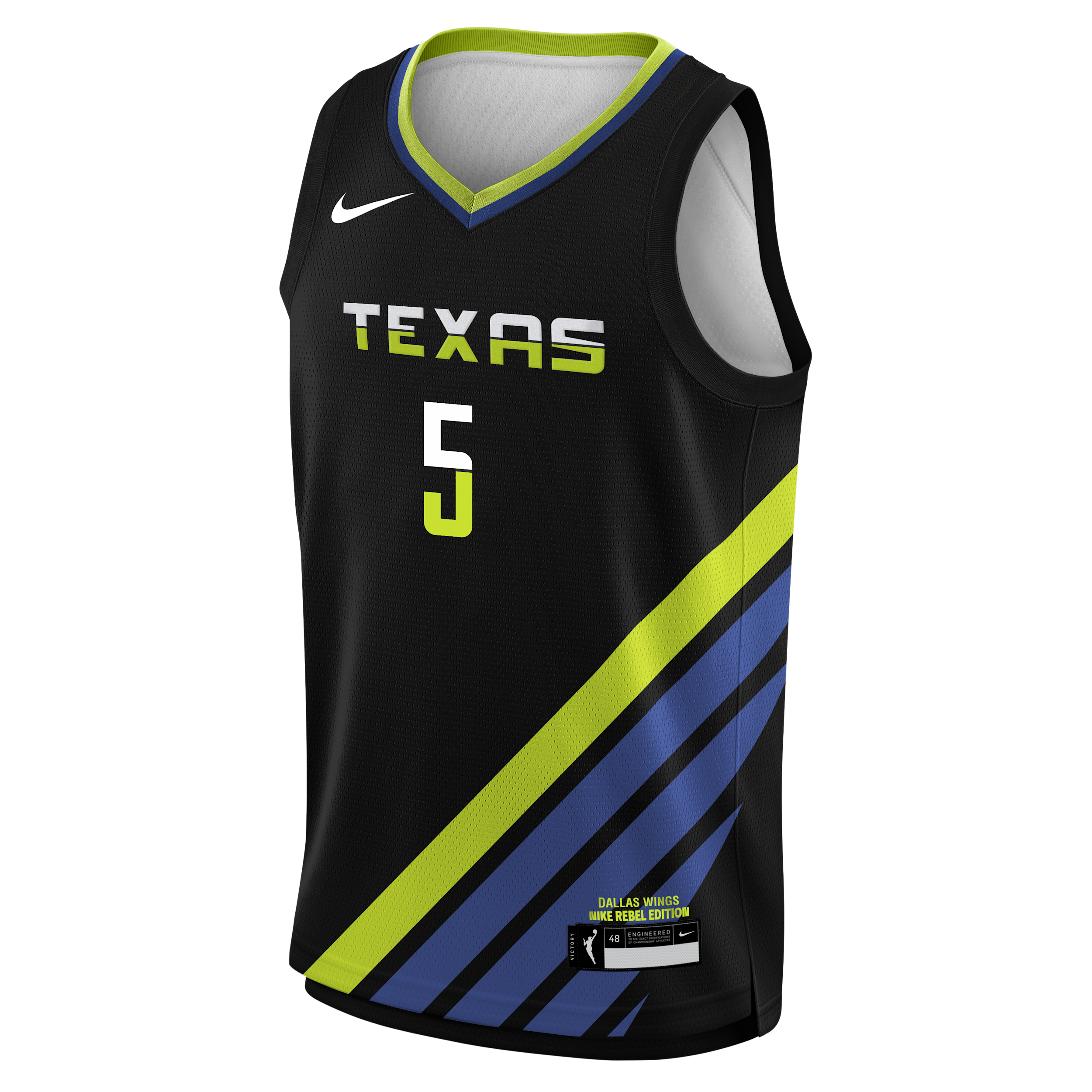 Nike Big Boys and Girls Paige Bueckers Black Dallas Wings 2025 Wnba Draft Rebel Edition Victory Player Jersey - Black