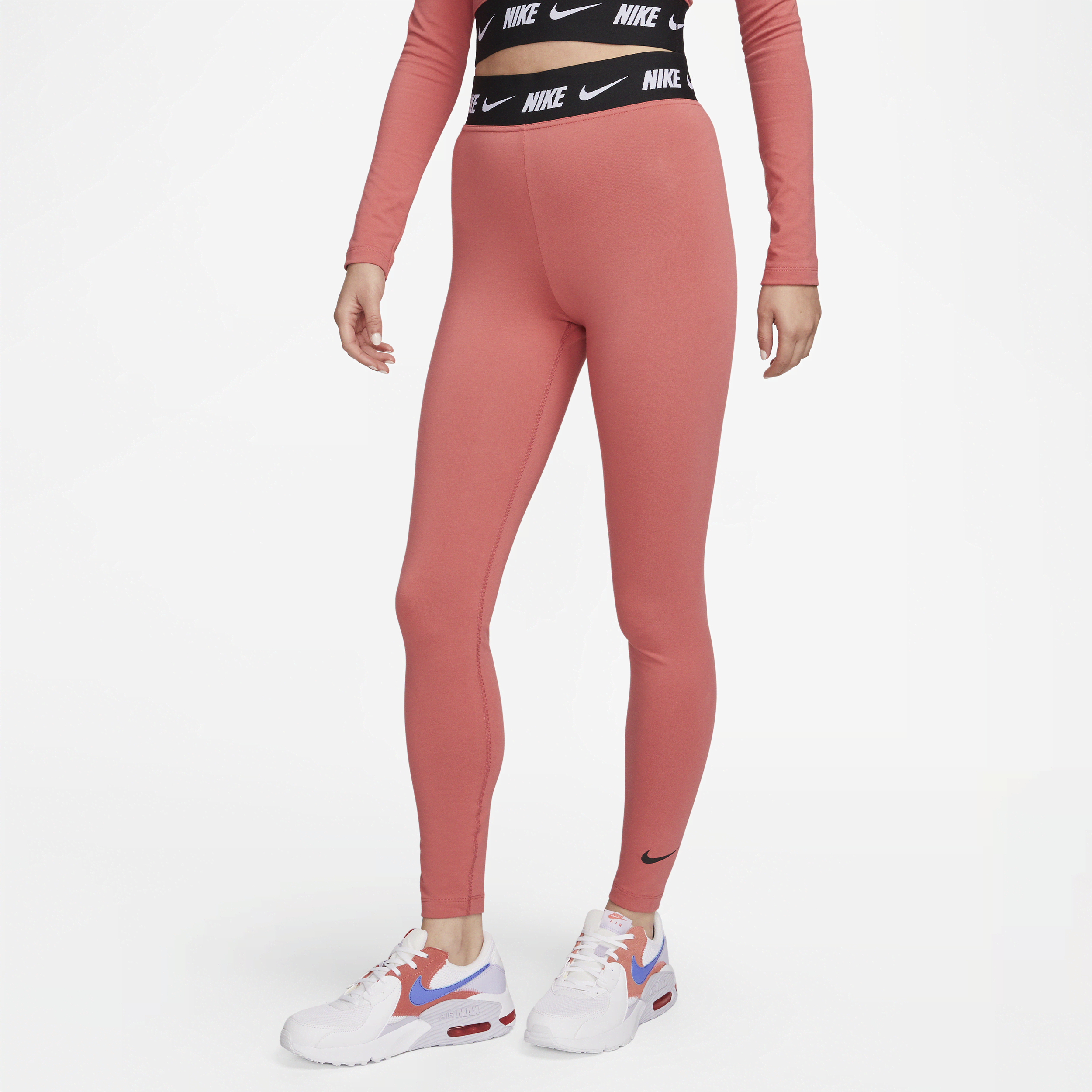 Nike Women's  Sportswear Club High-waisted Leggings In Red