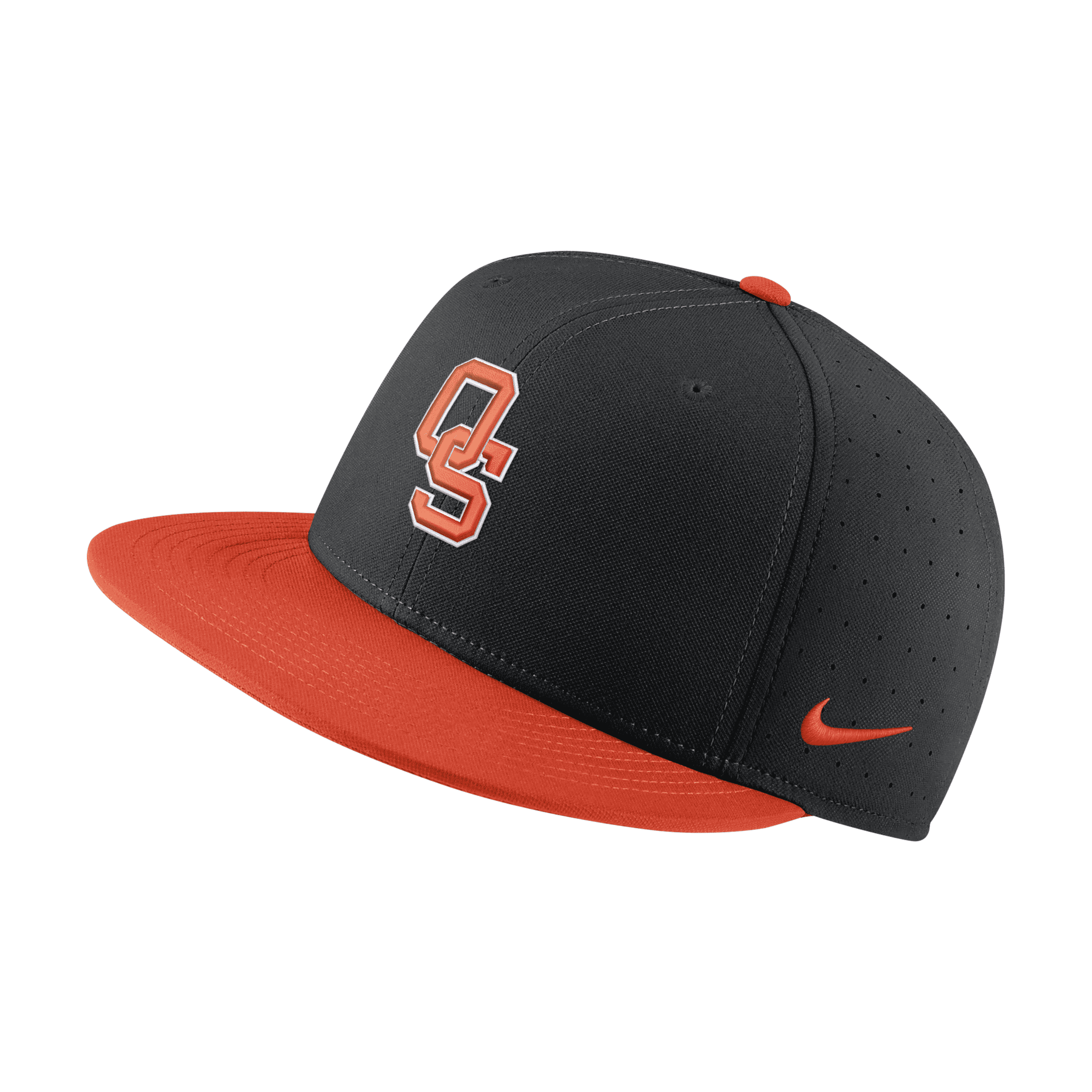 Nike Oklahoma State  Unisex College Fitted Baseball Hat In Black
