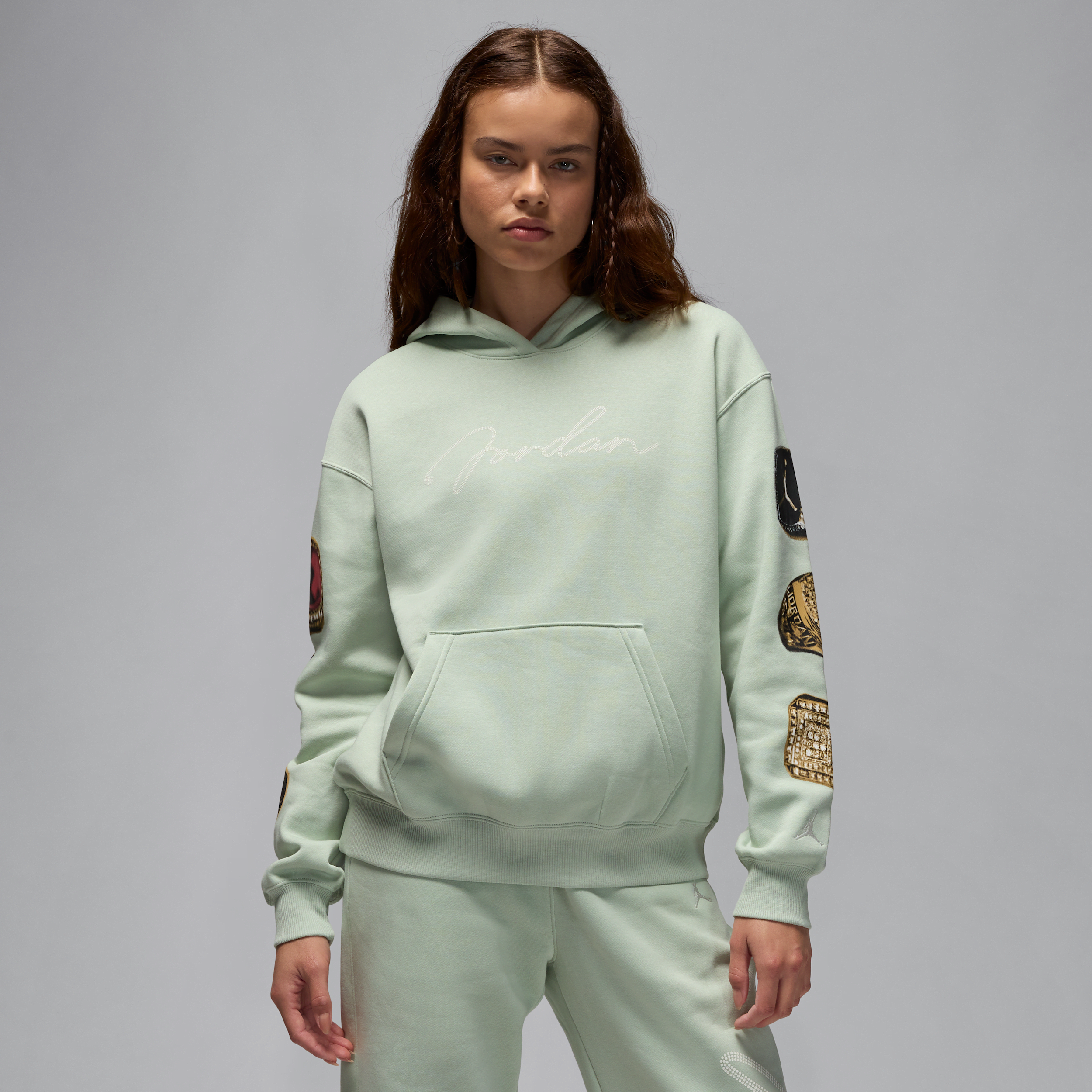 JORDAN WOMEN'S  BROOKLYN FLEECE PULLOVER HOODIE 1015648118