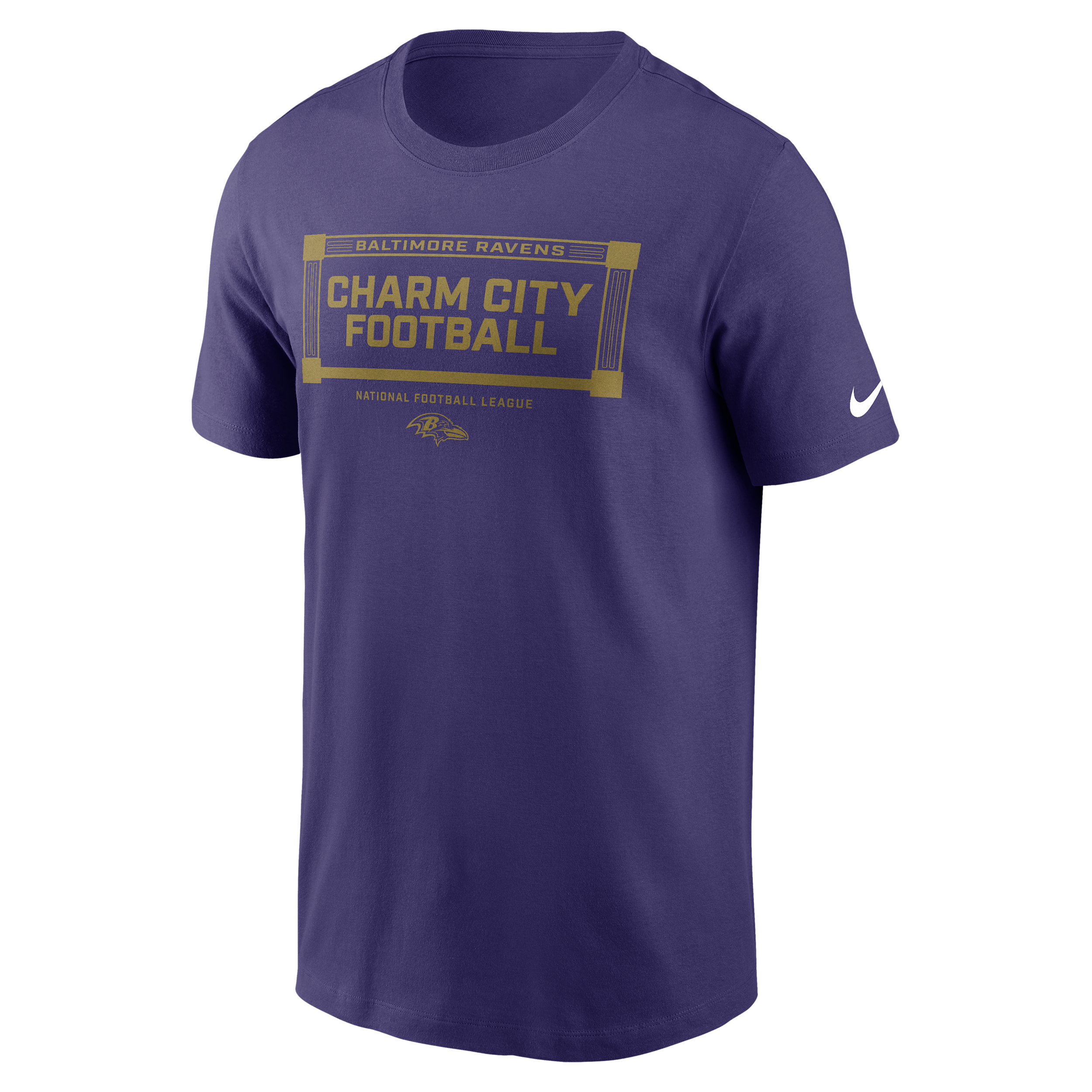 Nike Baltimore Ravens Local Essential  Men's Nfl T-shirt In Purple