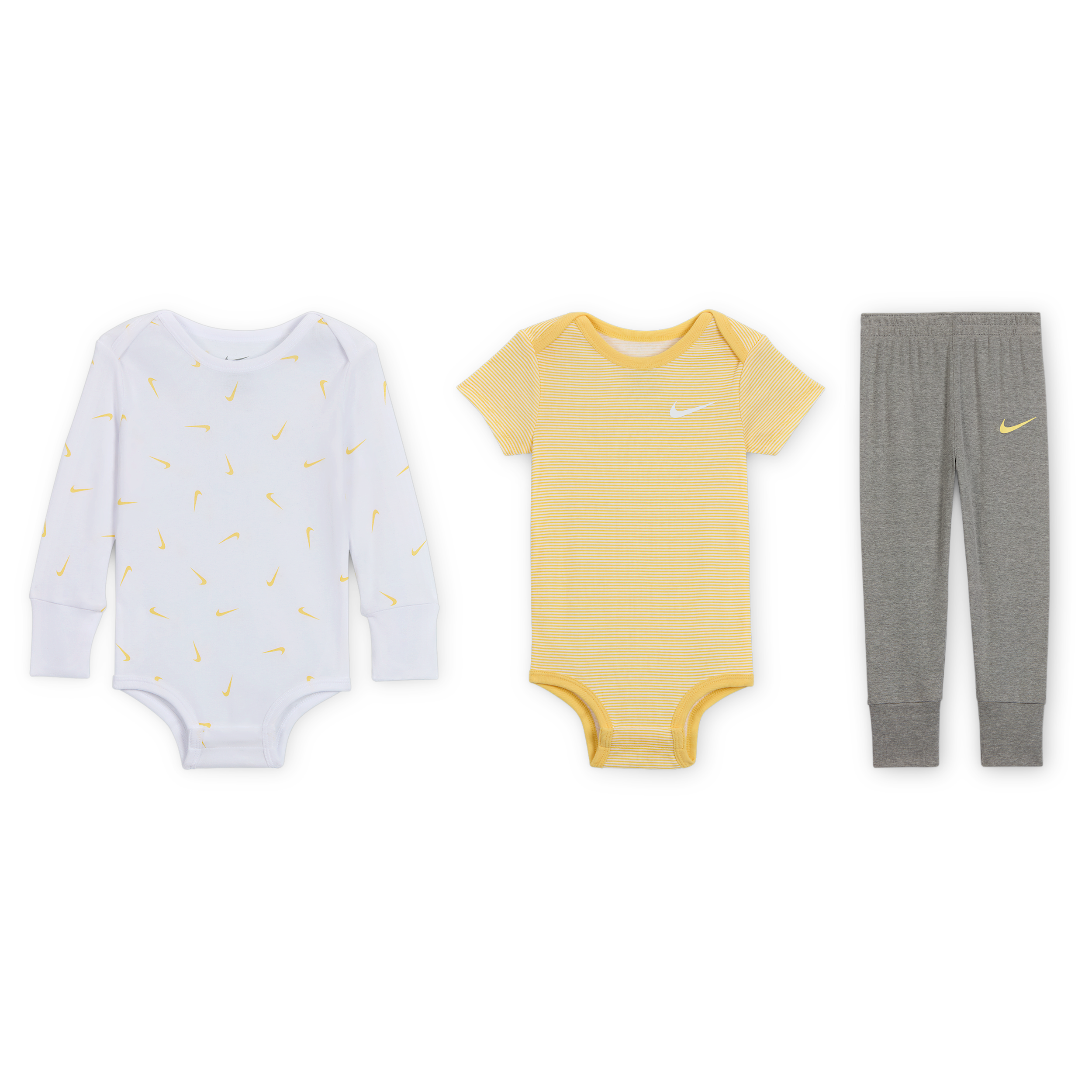 Nike Baby Essentials Baby (12-24m) 3-piece Bodysuits And Pants Set In Multicolor
