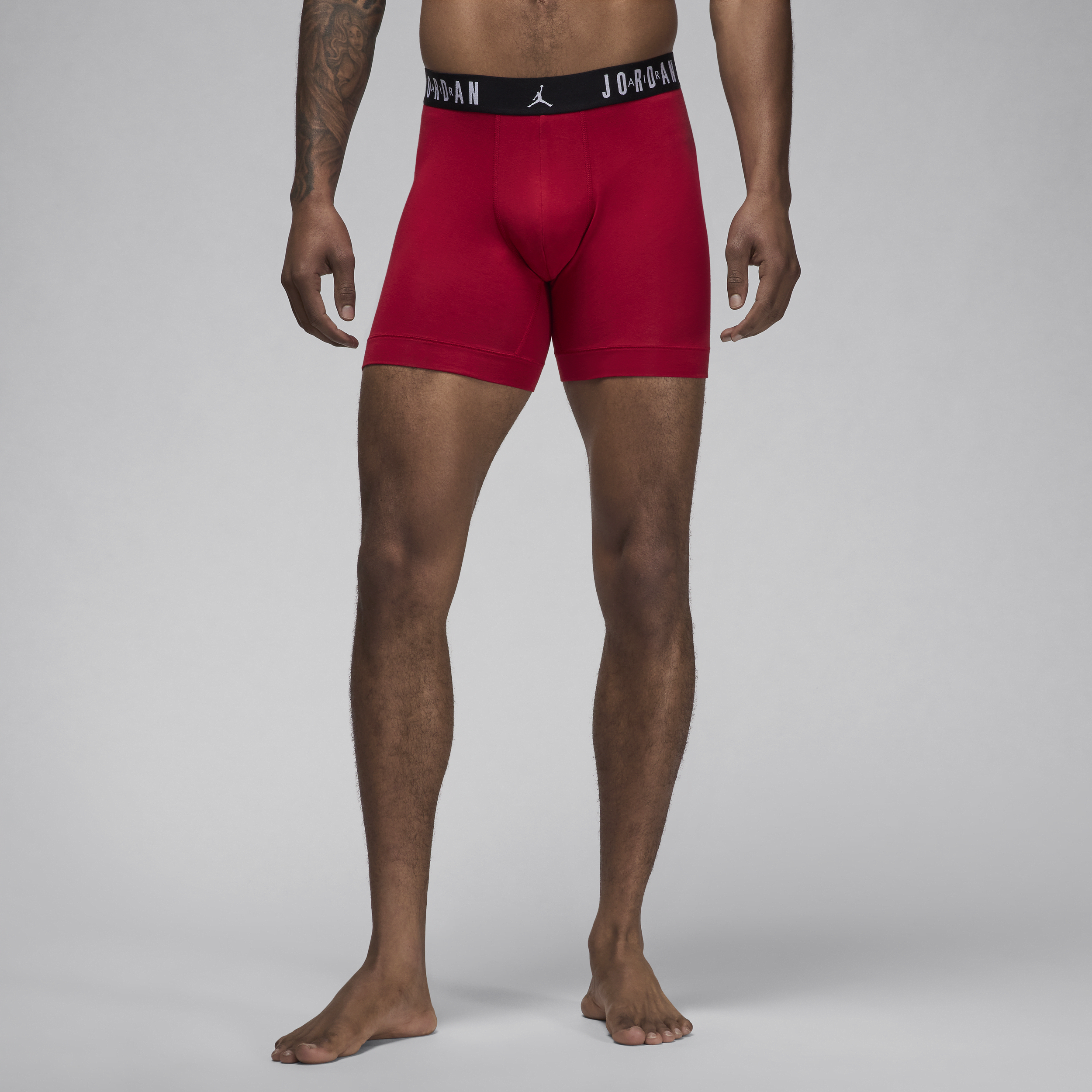 Jordan Men's  Flight Cotton Boxer Briefs (3-pack) In Red