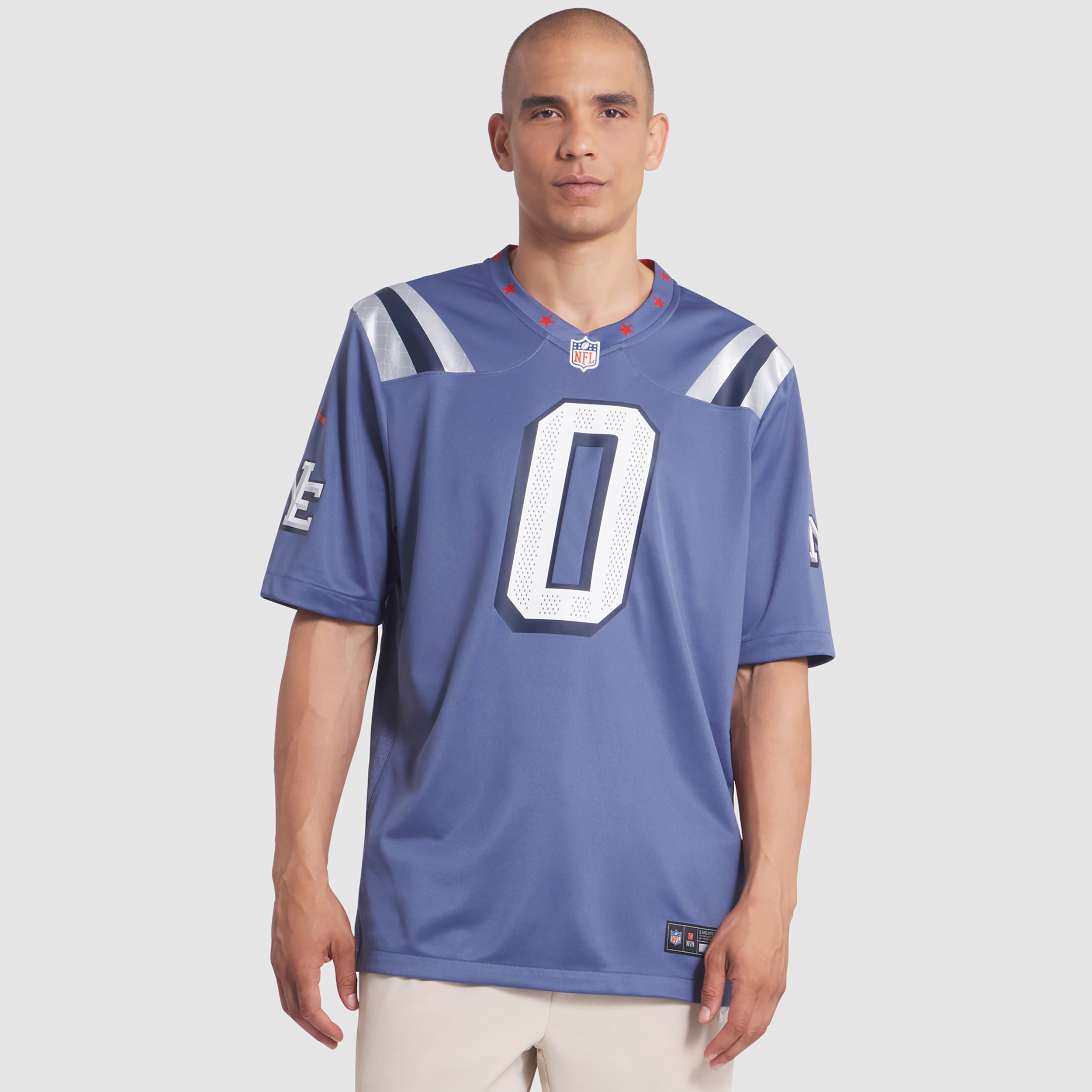 Nike Christian Gonzalez New England Patriots Rivalries Collection Menâs  Men's Nfl Game Jersey In Blue