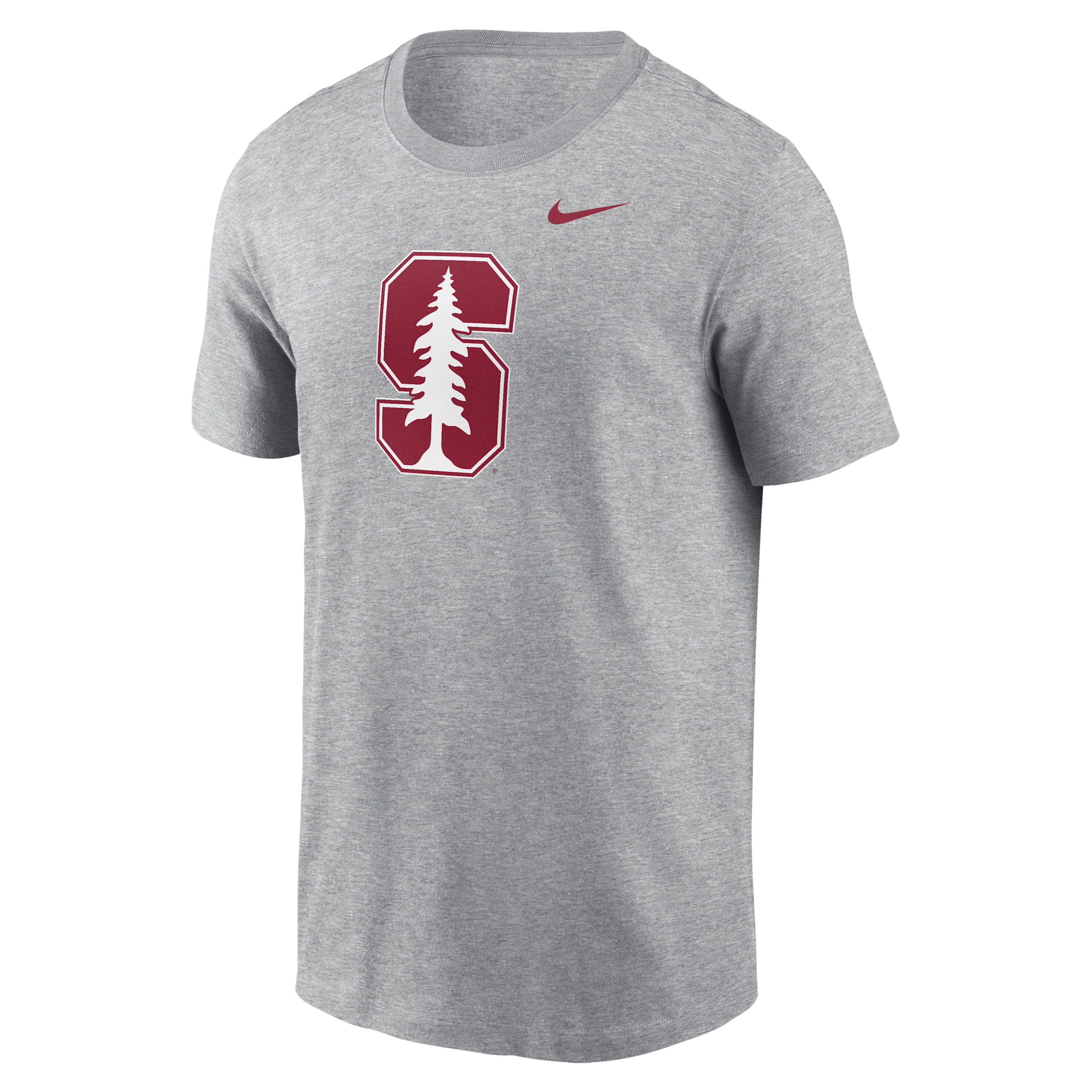 Nike Men's Heather Gray Stanford Cardinal Primetime Evergreen Club Fleece Pullover Hoodie In Grey