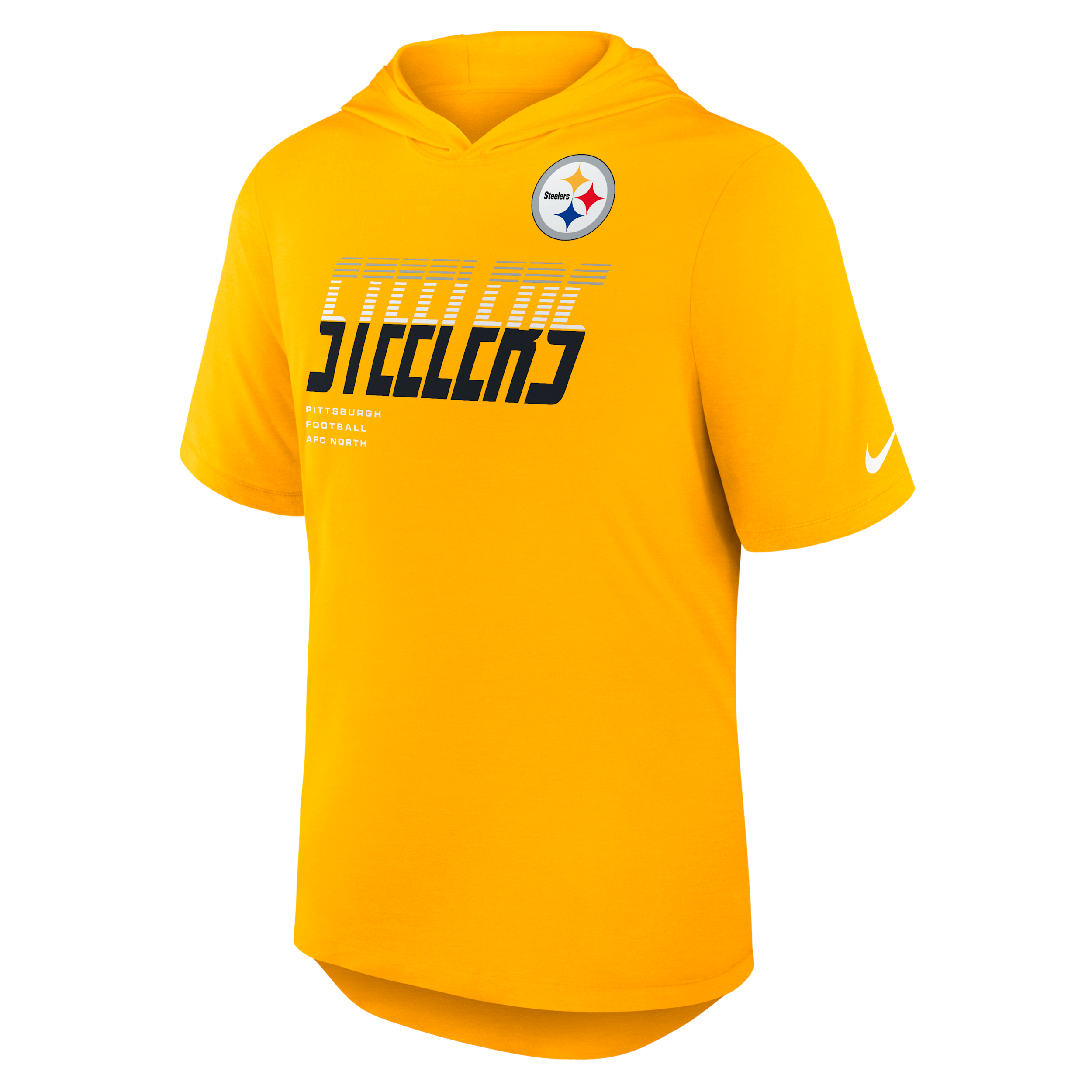Pittsburgh Steelers Nike Men's Dri-FIT NFL Hooded T-Shirt in Brown | 03NB76I7L-W9H