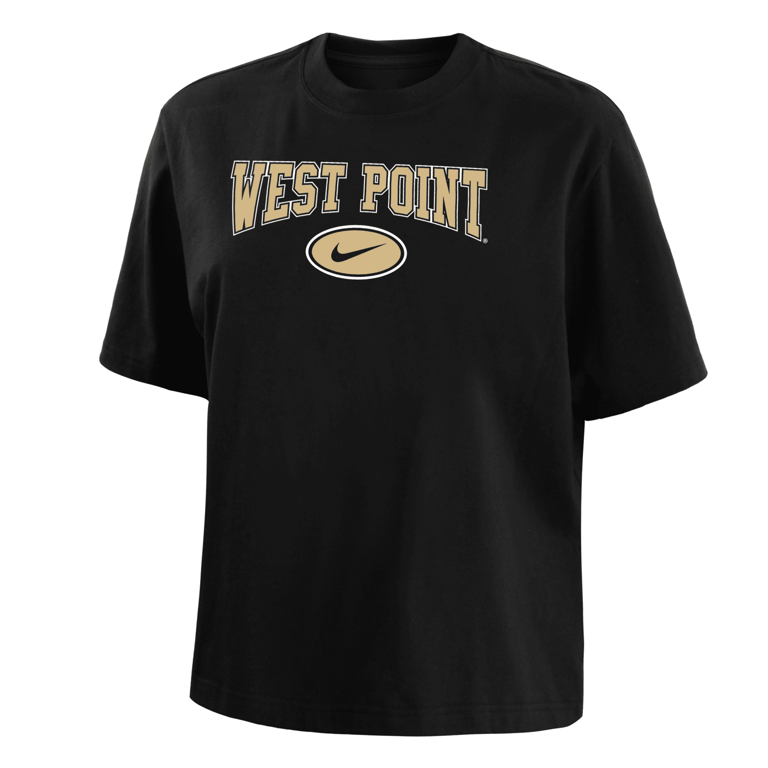 Nike Army  Women's College Boxy T-shirt In Black