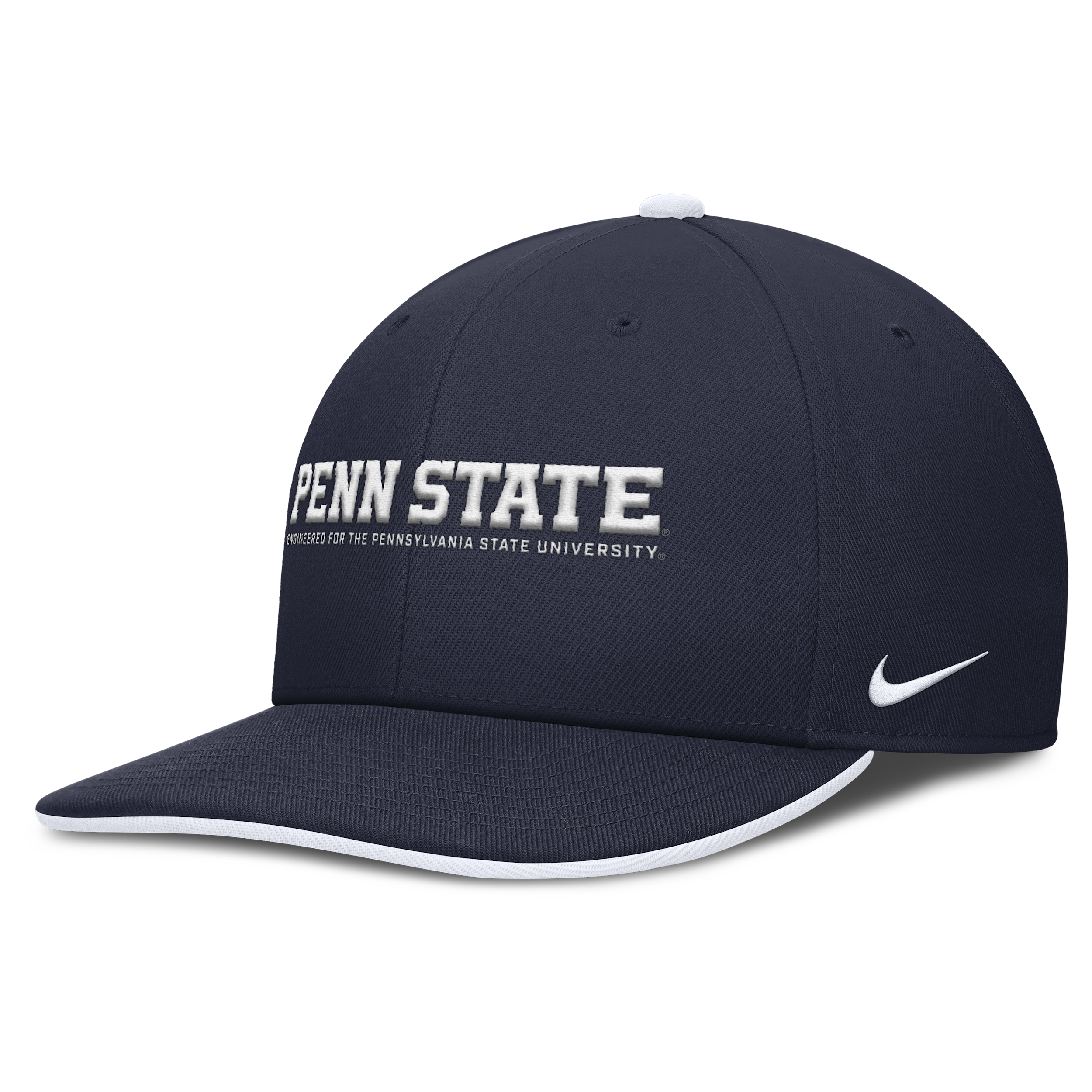 Nike Navy Penn State Nittany Lions 2025 On-field Pro Performance Adjustable Hat In Black