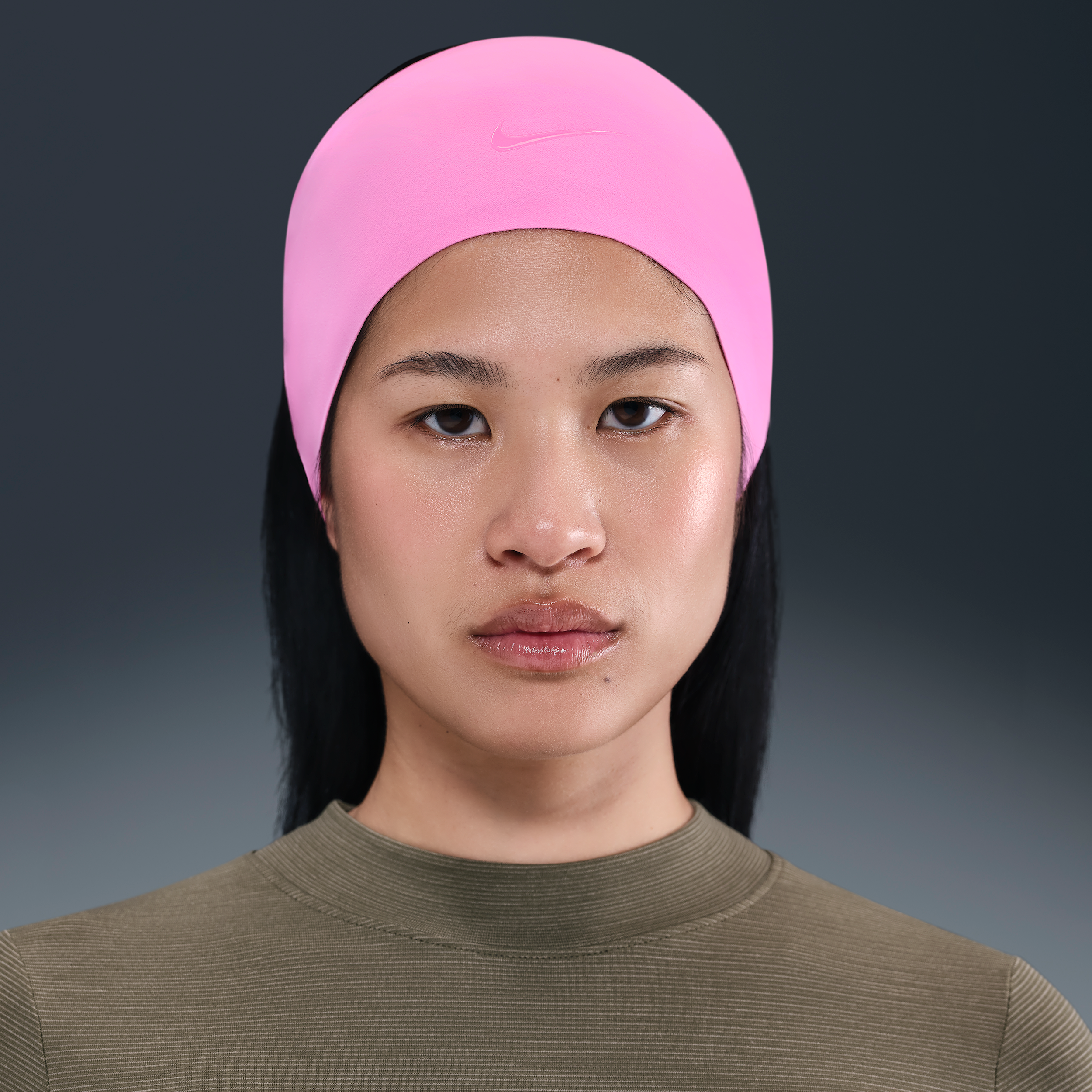 Nike Unisex Fury Elevate Dri-fit Extra-wide Headband In Pink