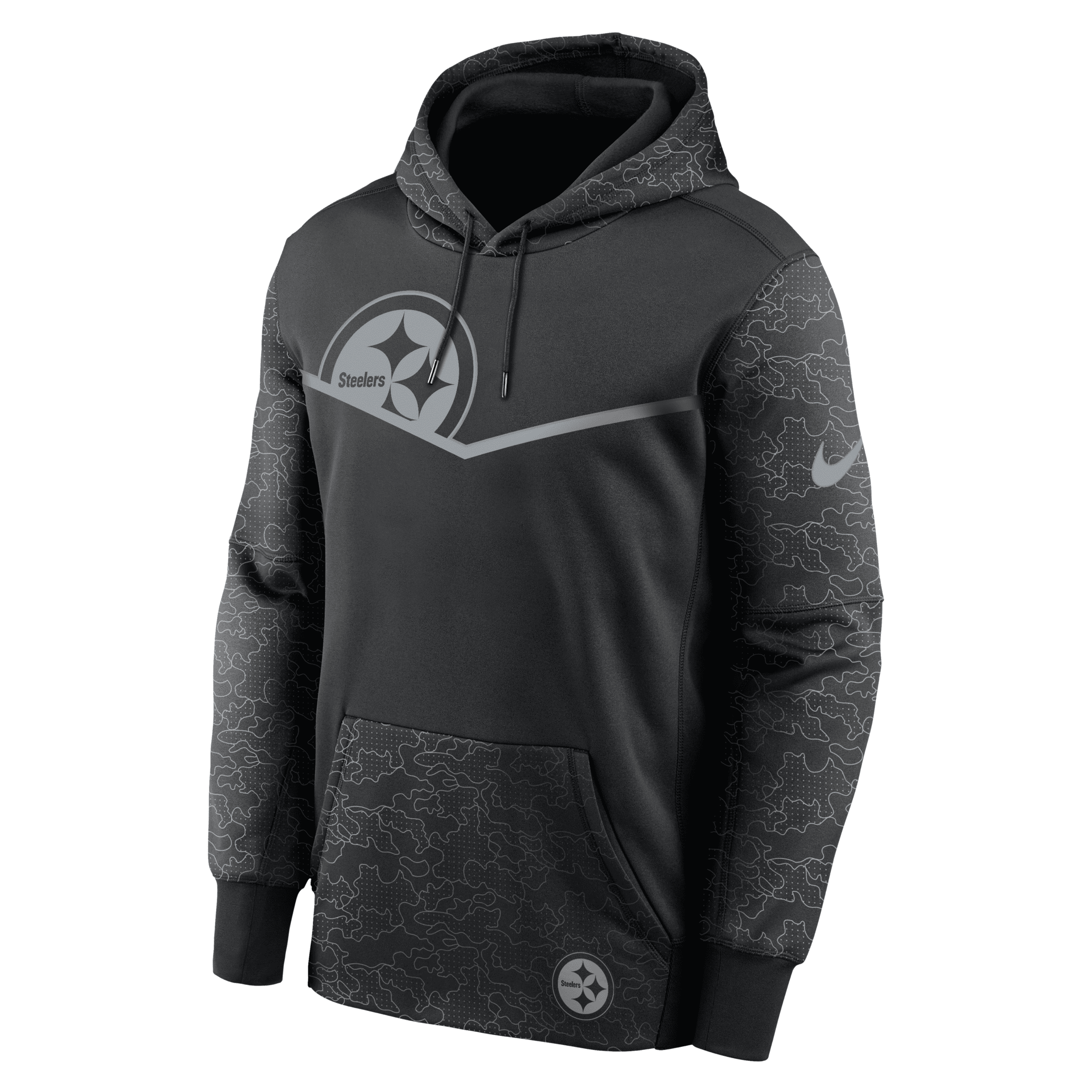 Nike Men's Pittsburgh Steelers Logo Thermal Hoodie