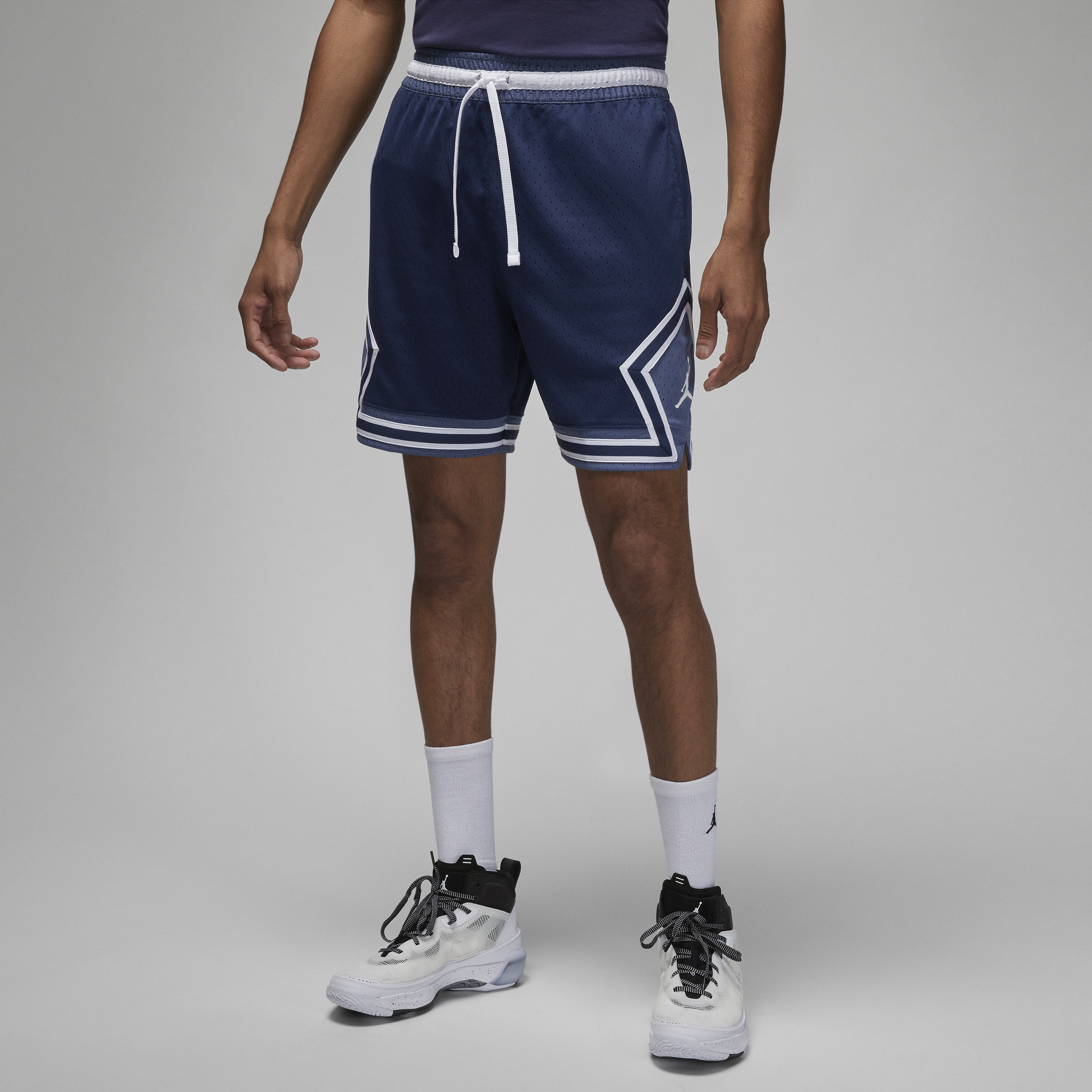 Air Jordan DNA Distorted Basketball Shorts Red Blue AJ1113-448 - KICKS CREW