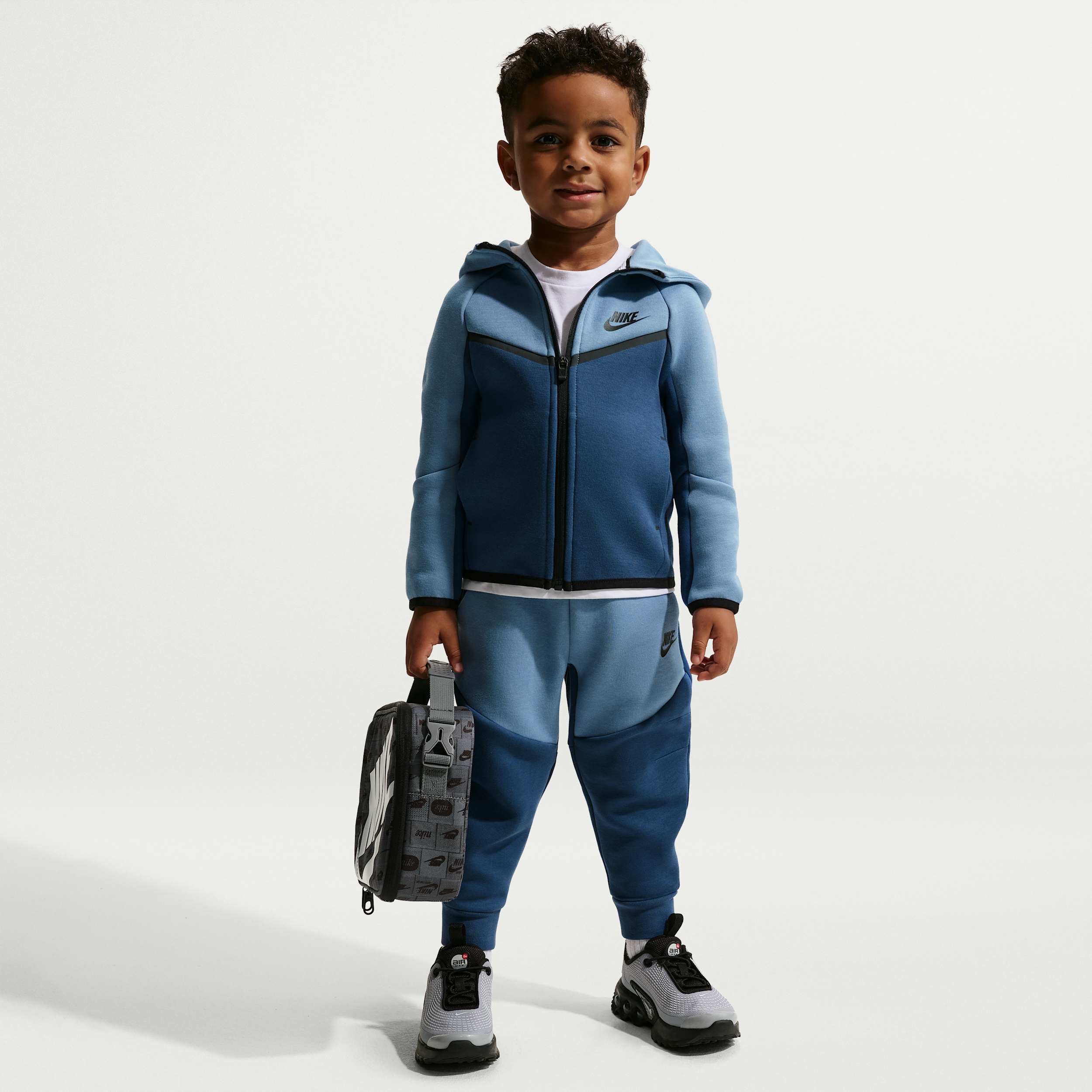 Nike Sportswear Toddler Tech Fleece 2-Piece Full-Zip Set in Blue 76M880-U1T 102$