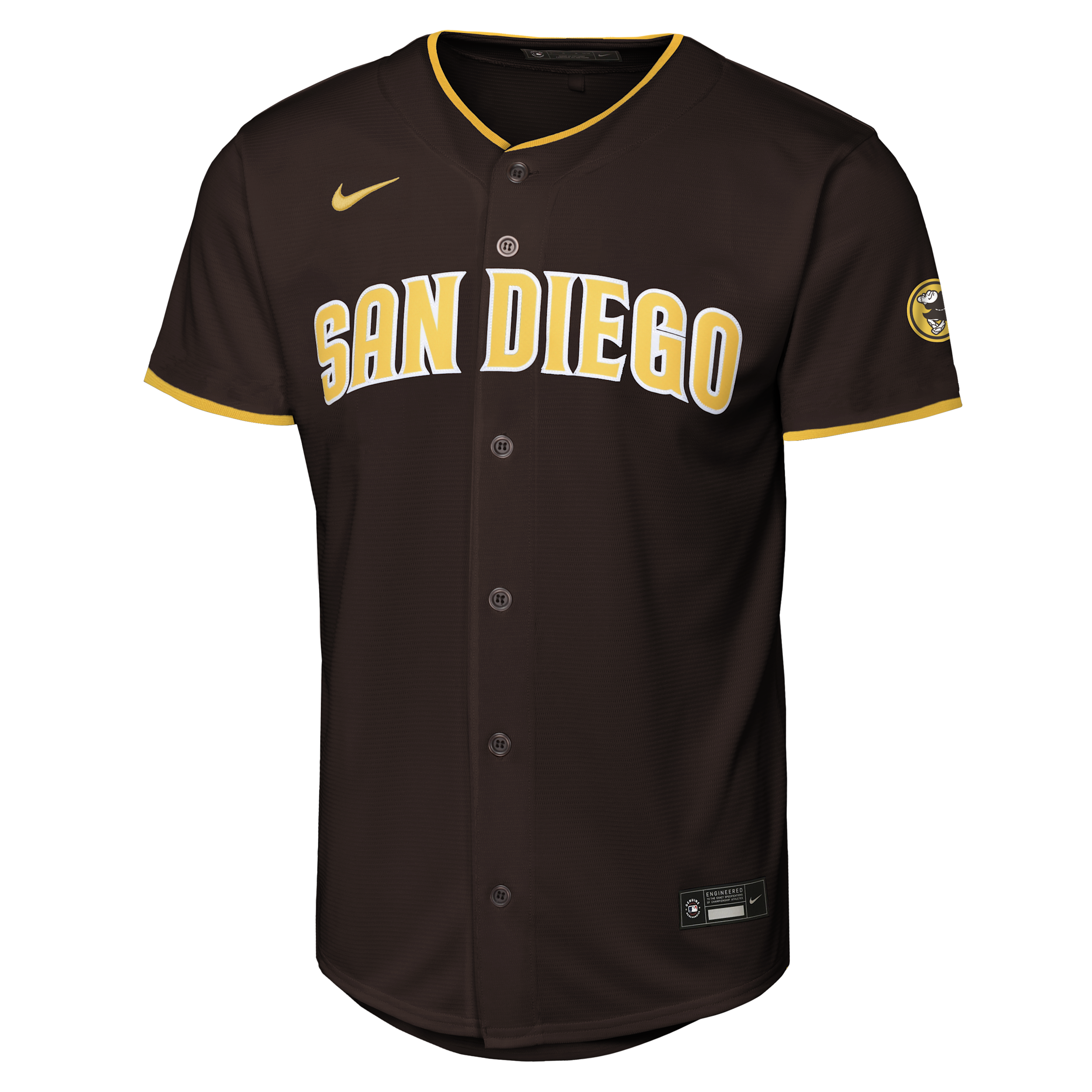 San Diego Padres Big Kid's Nike MLB Stadium Jersey in Brown | B7HRDB00SDP-NGY