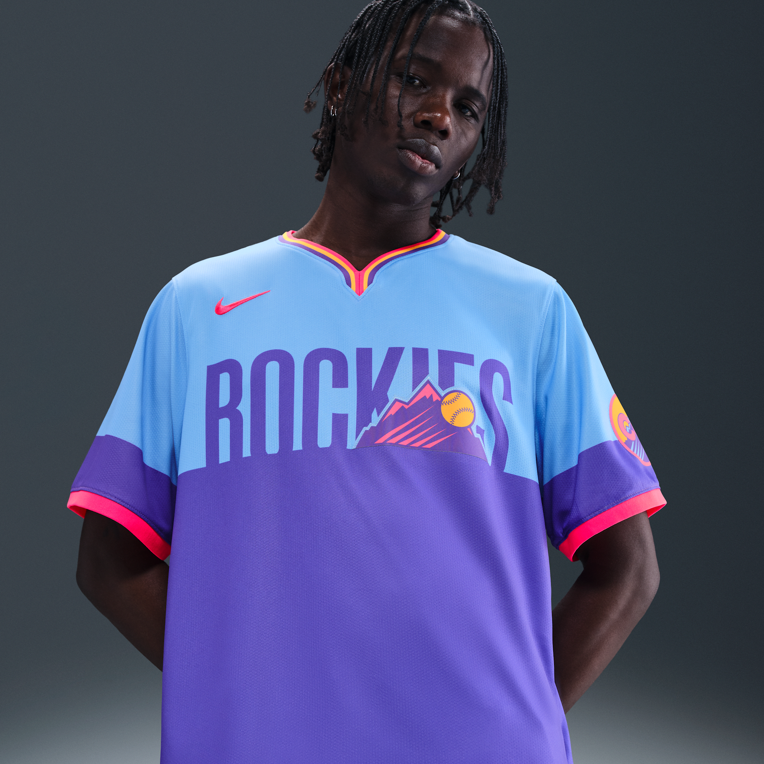 Colorado Rockies City Connect Menâs Nike Men's Dri-FIT ADV MLB Limited Jersey in Purple | LM250CN5DNV-1U2