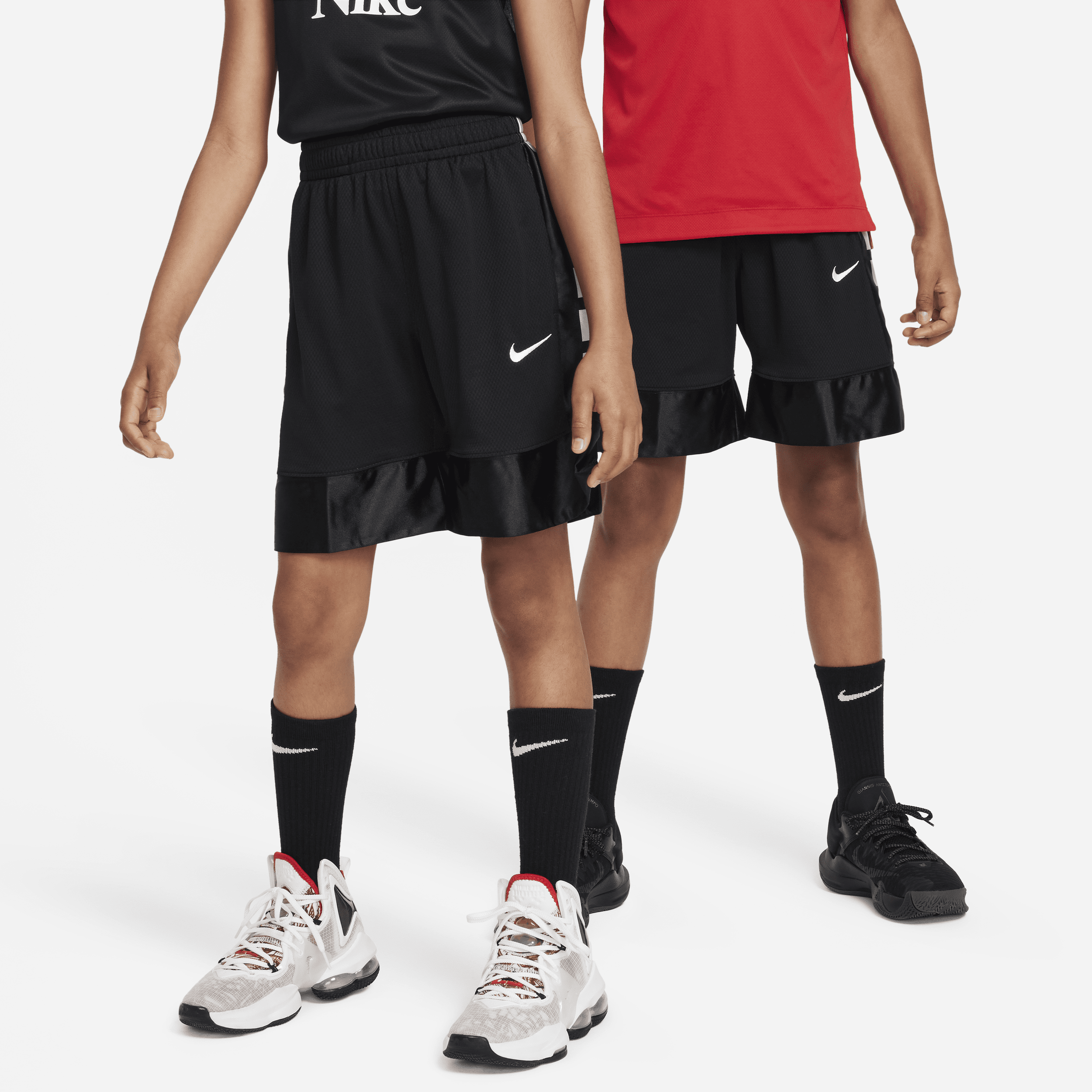 Shop Nike Dri-fit Elite 23 Big Kids' (boys') Basketball Shorts In Black