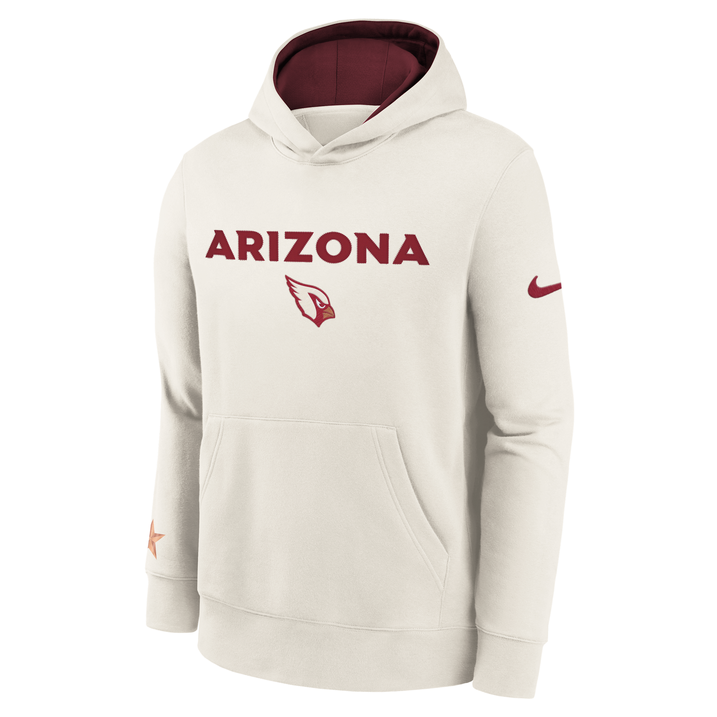 Nike Big Boys and Girls Natural Arizona Cardinals 2025 Rivalries Collection Club Hoodie - Natural
