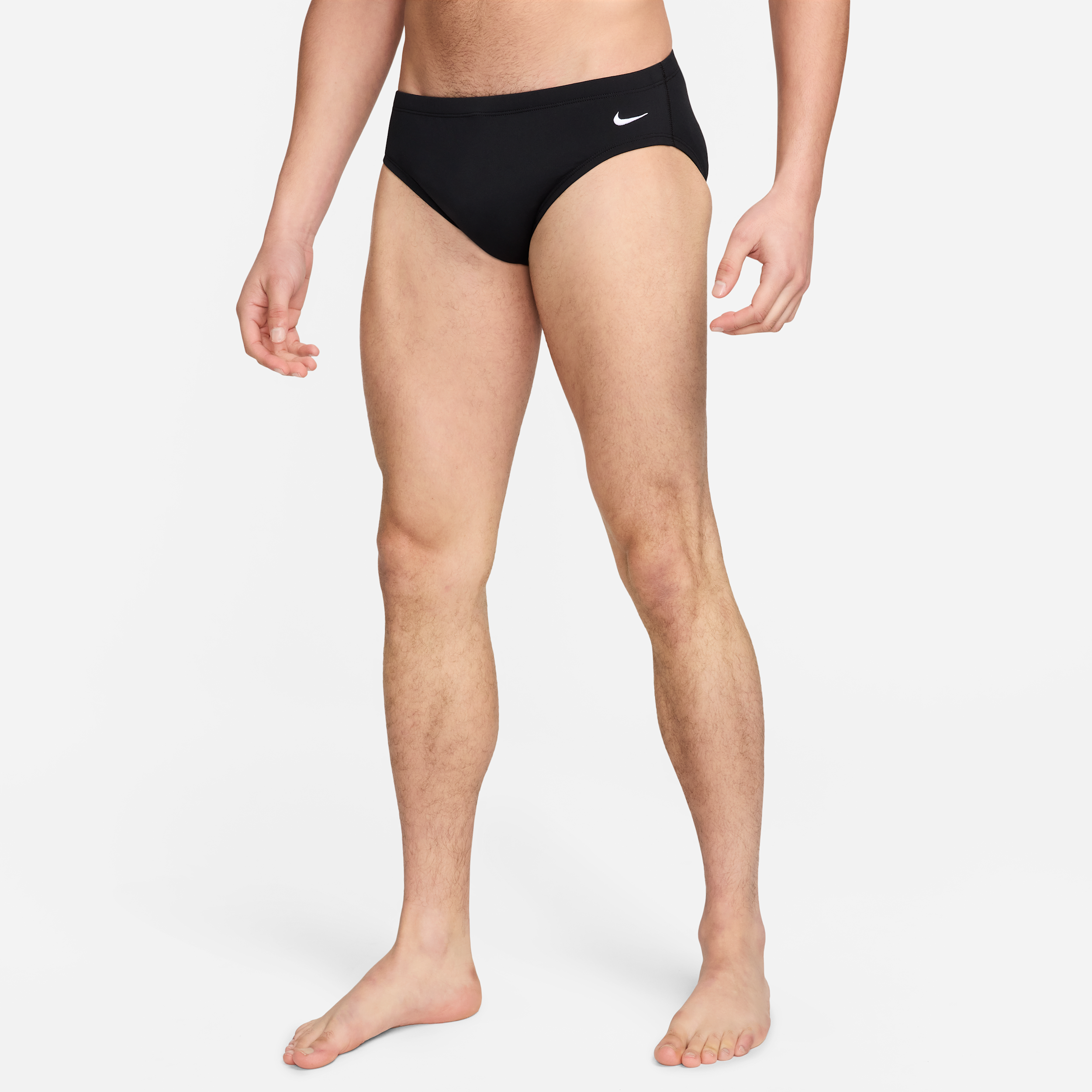 Nike Men's Hydrastrong Solid Swim Brief in Black (ESSA004) | Size 30 | HisRoom.com