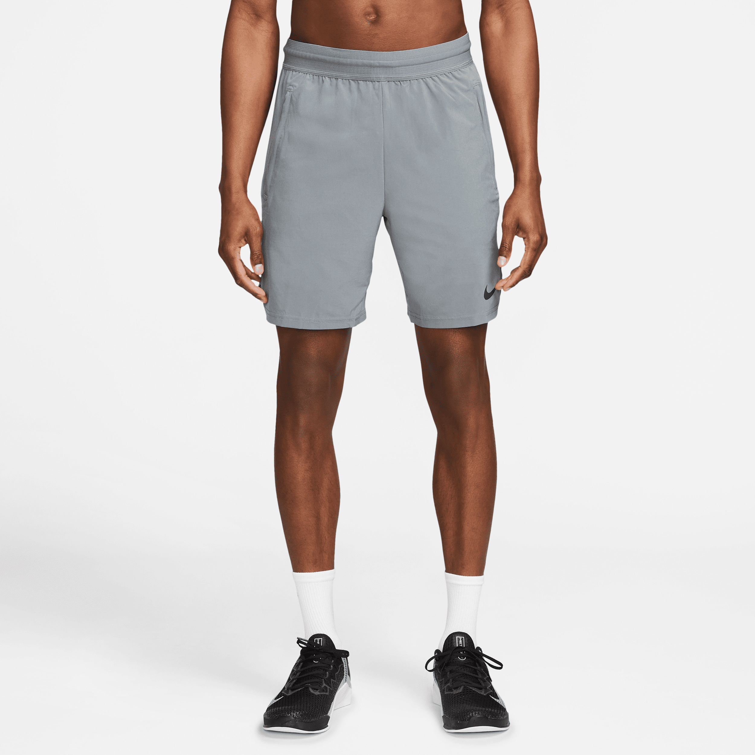Men's Nike Pro Dri-FIT Flex Vent Max 8" Training Shorts in Grey | DM5950-084