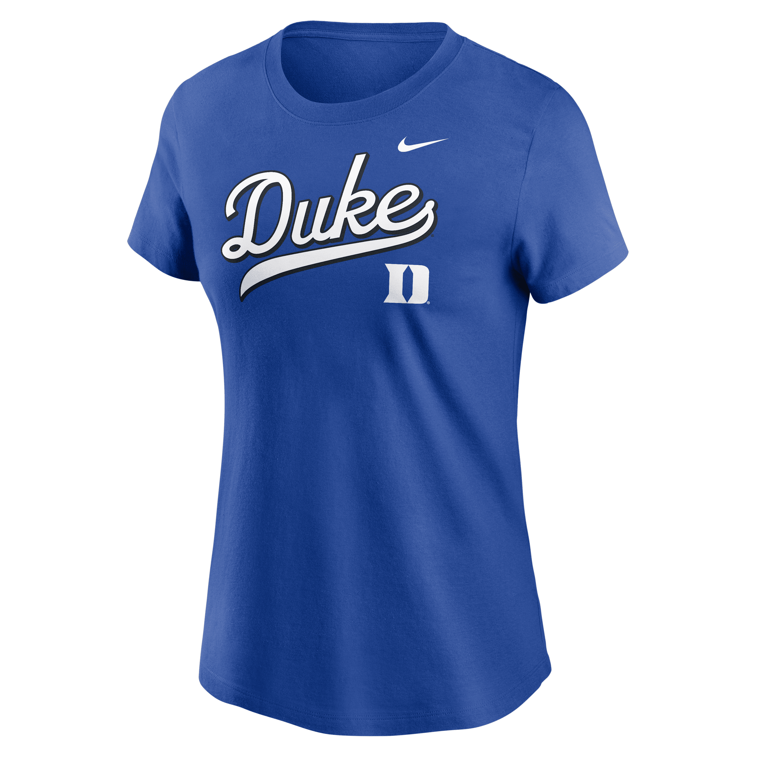 Nike Duke Athletic Prep Arch Local Script Women's College T-shirt In Blue
