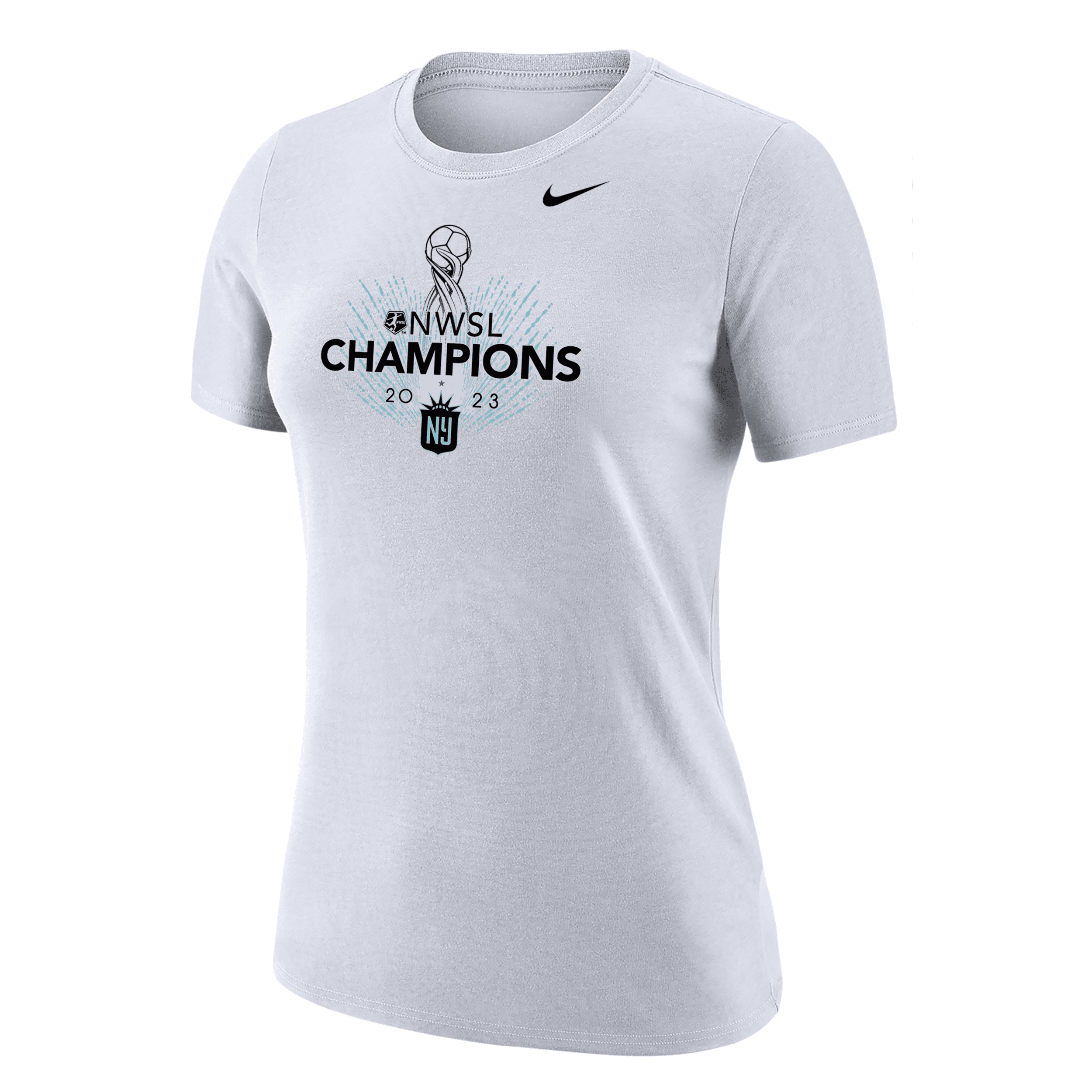 Nike Nj/ny Gotham Fc 2023 Nwsl Champions  Women's T-shirt In White