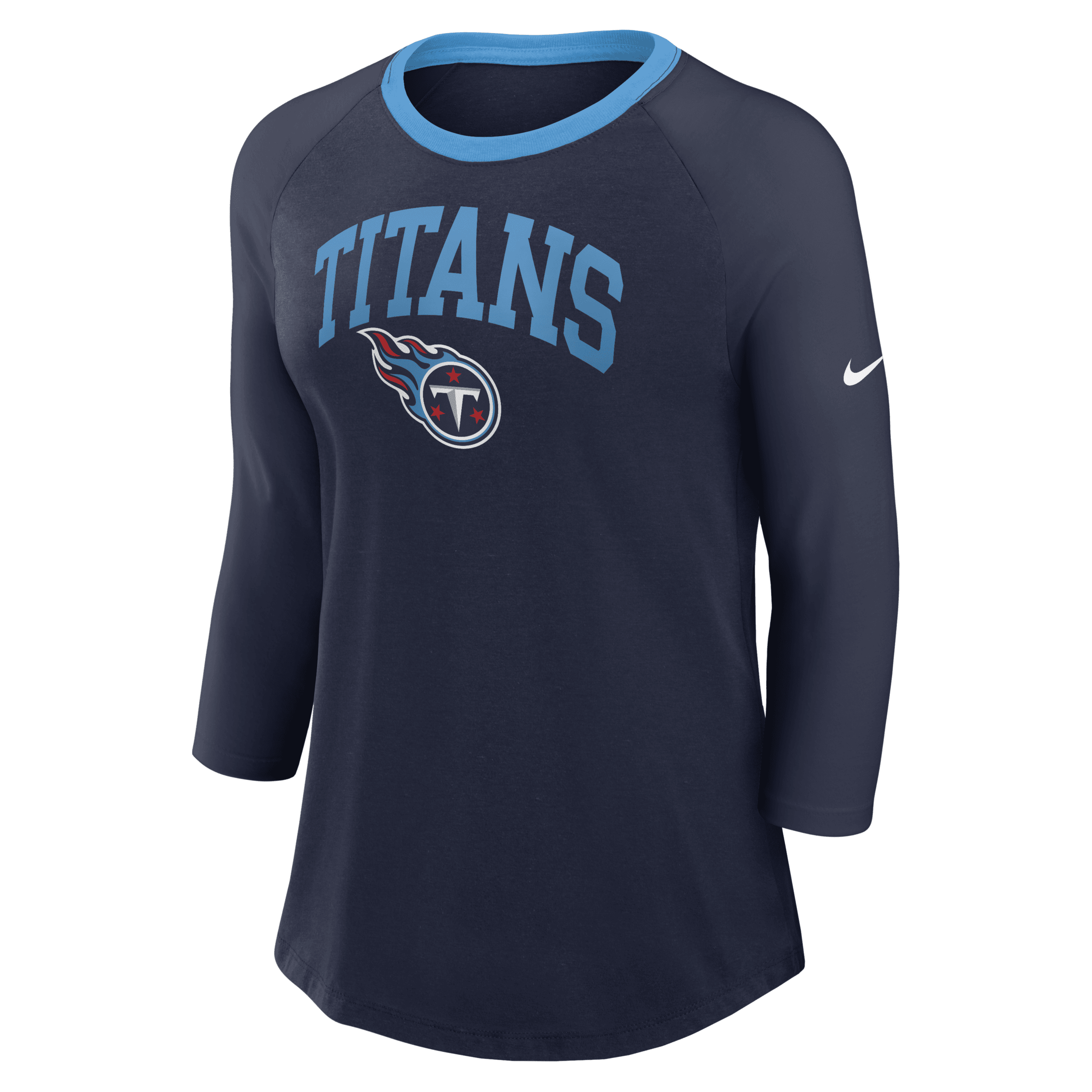 Nike Tennessee Titans Women's Nfl 3/4-sleeve T-shirt In Blue