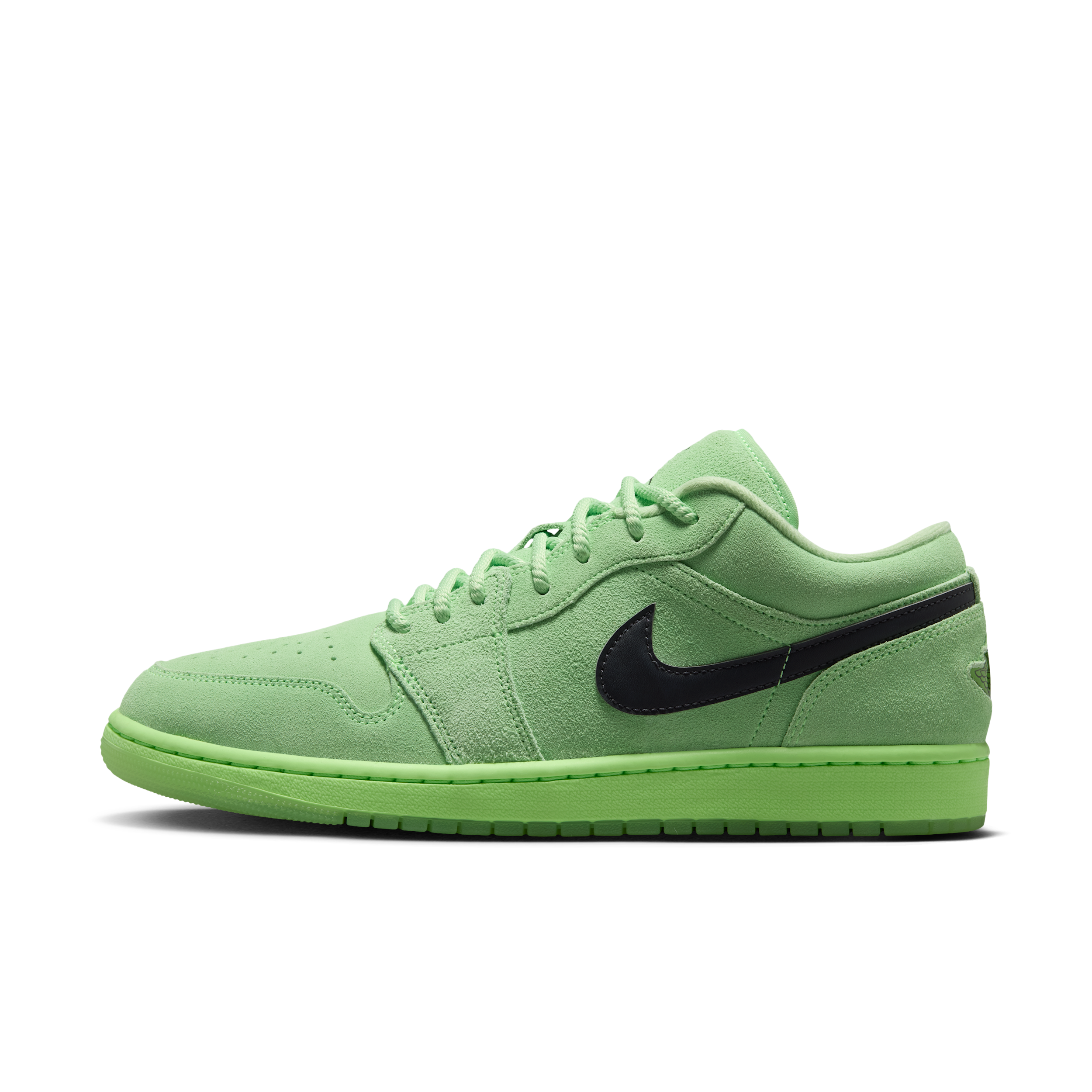 Jordan Men's Air Retro 1 Low SE Casual Shoes in Lime Blast/Lime Blast/Anthracite Size: 12.0