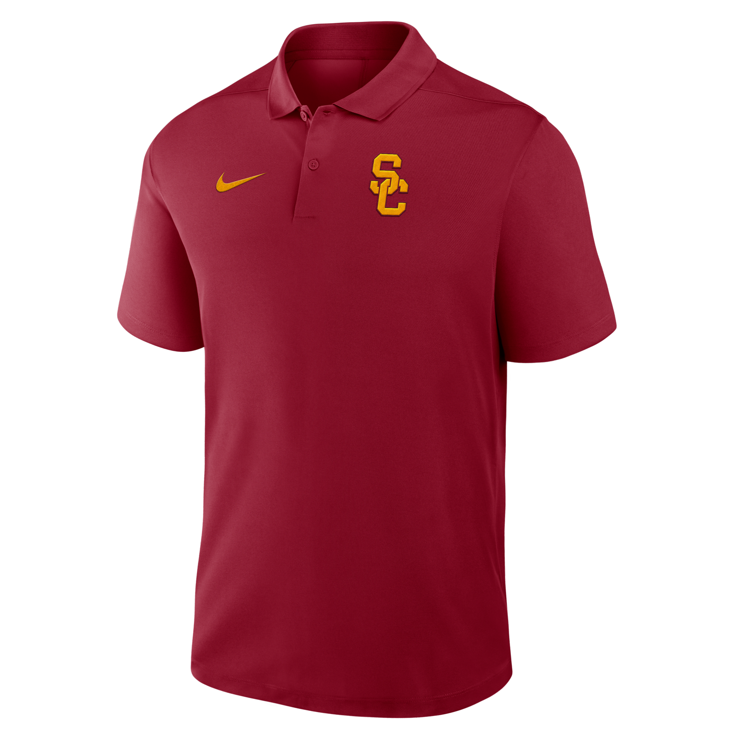 Nike Cardinal Usc Trojans Primetime Victory Primary Logo Performance Polo In Red
