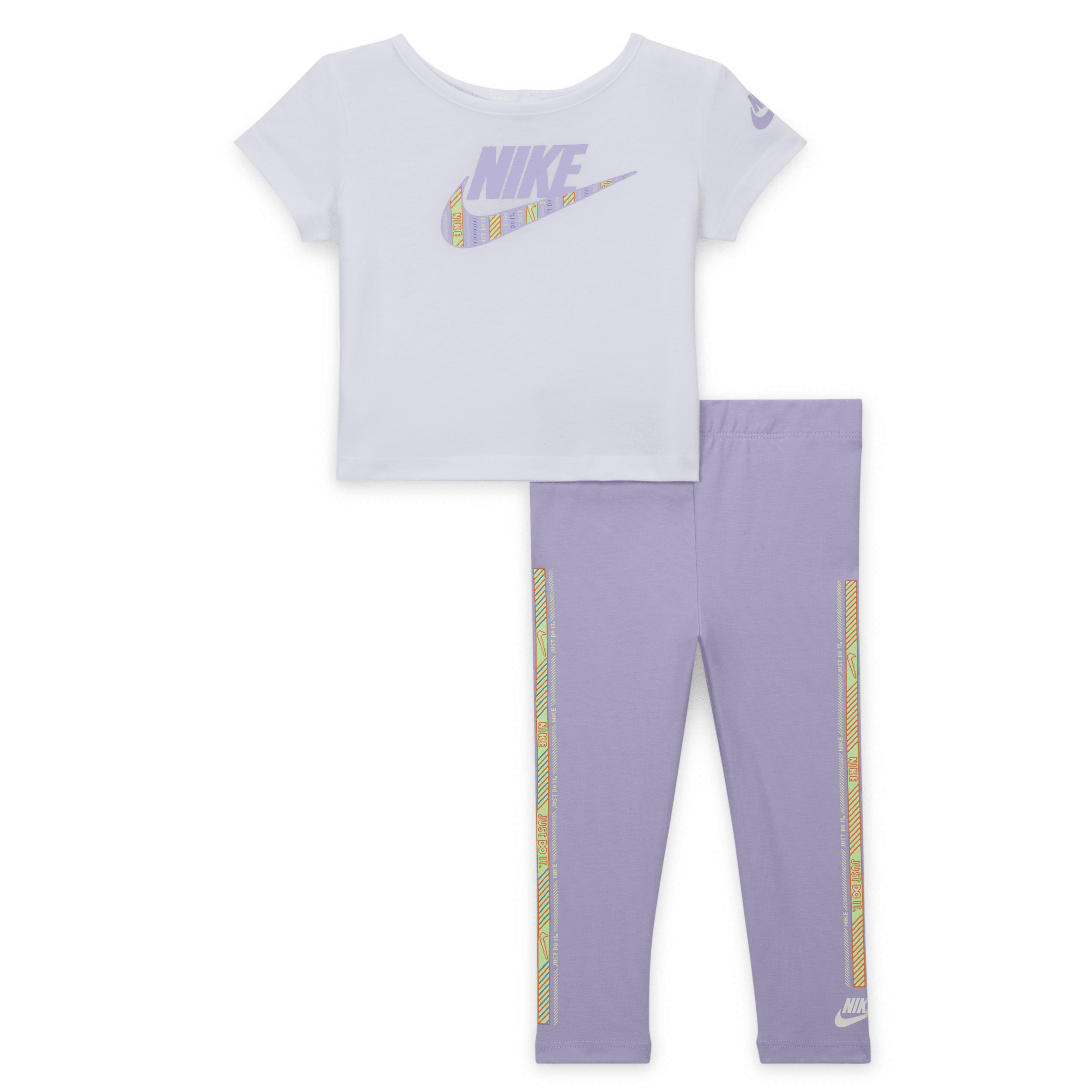 Shop Nike Happy Camper Baby (12-24m) Leggings Set In Purple