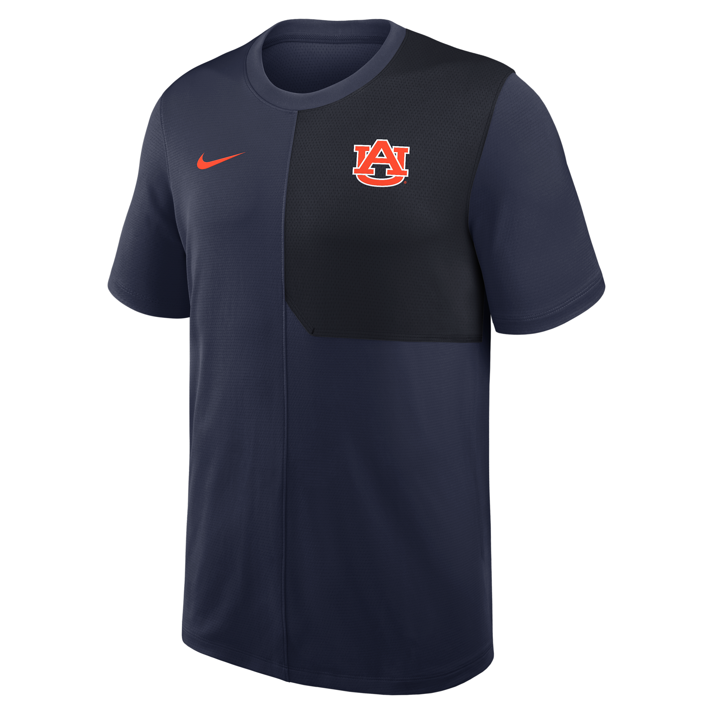 Nike Navy Auburn Tigers 2025 Sideline Uv Dri-fit Coach T-shirt In Blue
