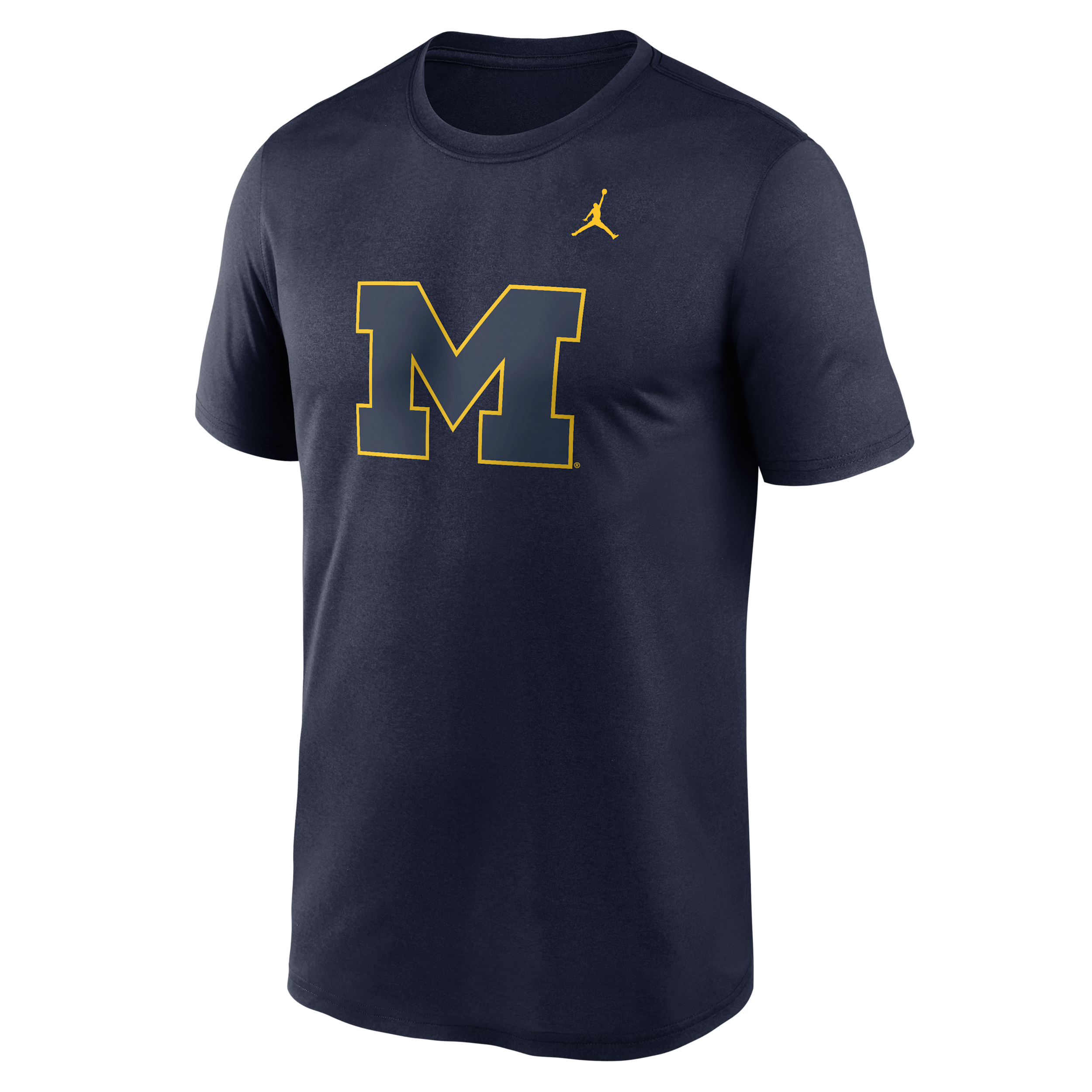 Nike Men's Michigan Color Pop Logo Legend Jordan Brand Dri-FIT College T-Shirt in Blue | NKGK41SMWN-9VG