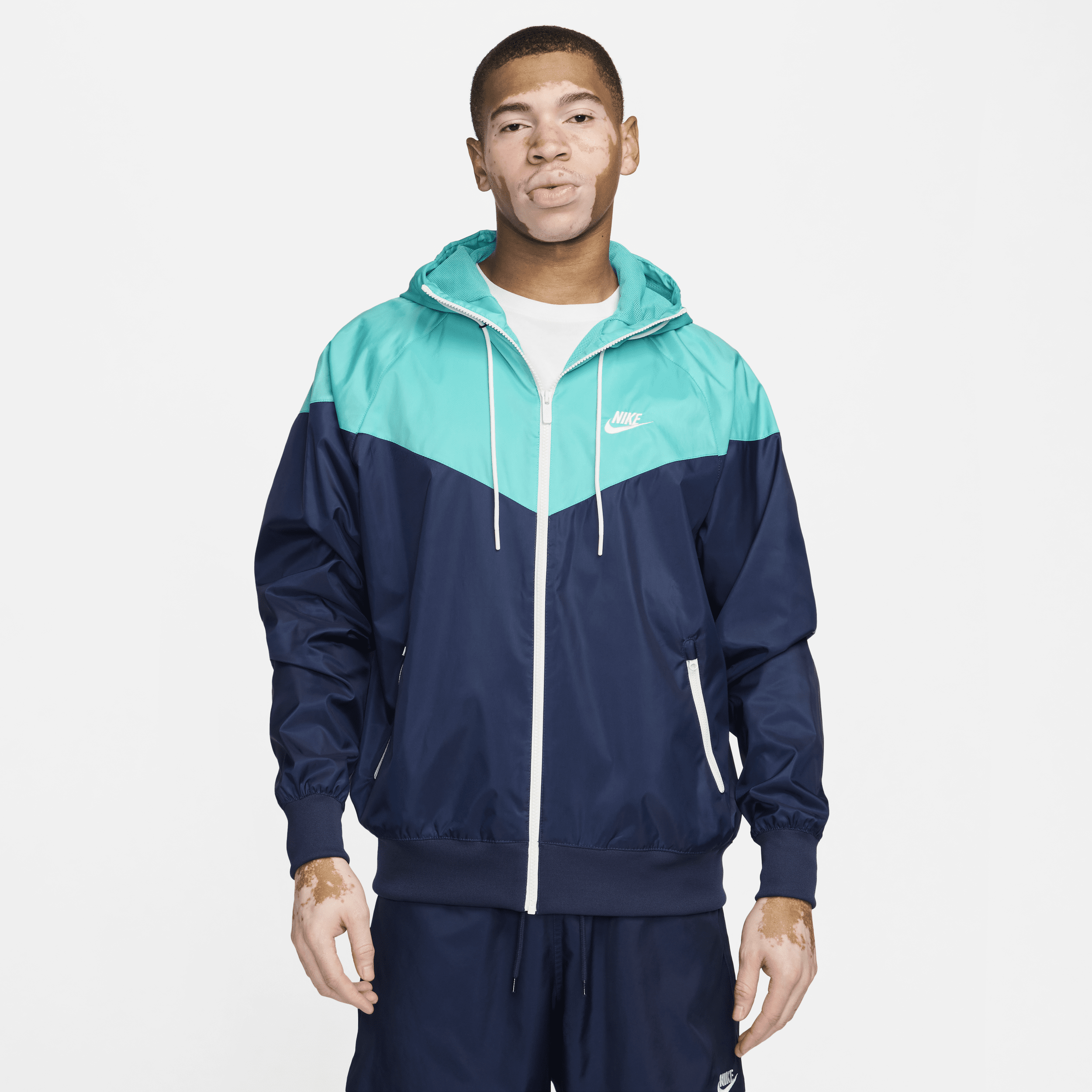 Shop Nike Men's  Sportswear Windrunner Hooded Jacket In Blue