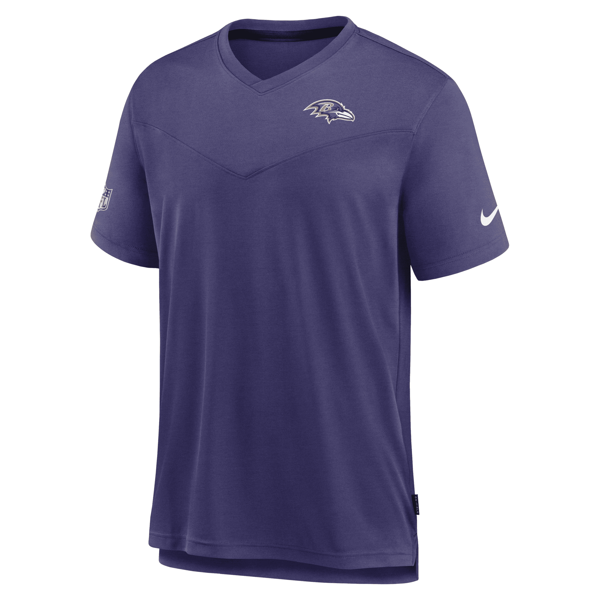 Shop Nike Men's Dri-fit Lockup Coach Uv (nfl Baltimore Ravens) Top In Purple