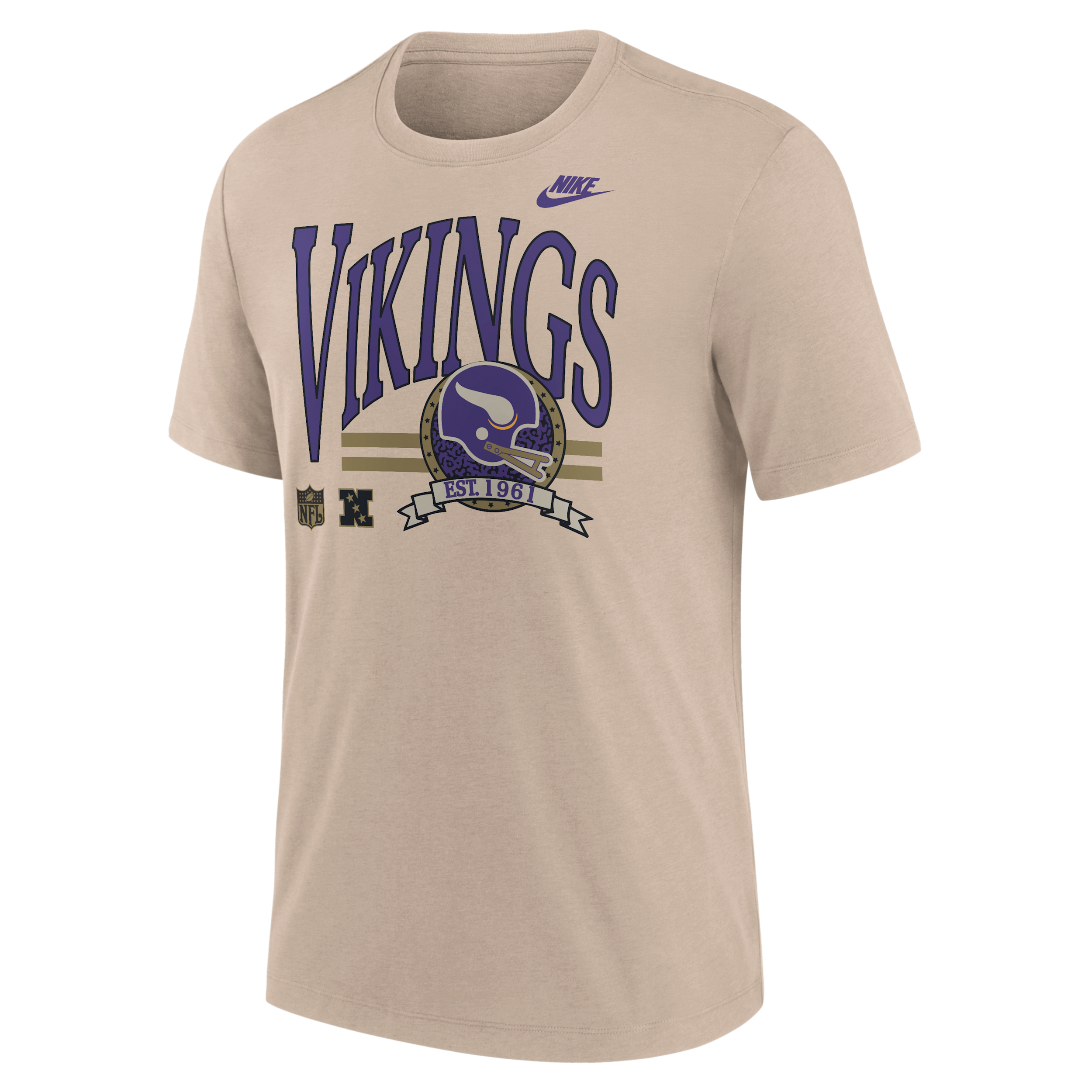 Minnesota Vikings Rewind Nike Men's NFL T-Shirt in Brown | NJFD05YQ9M-KCB