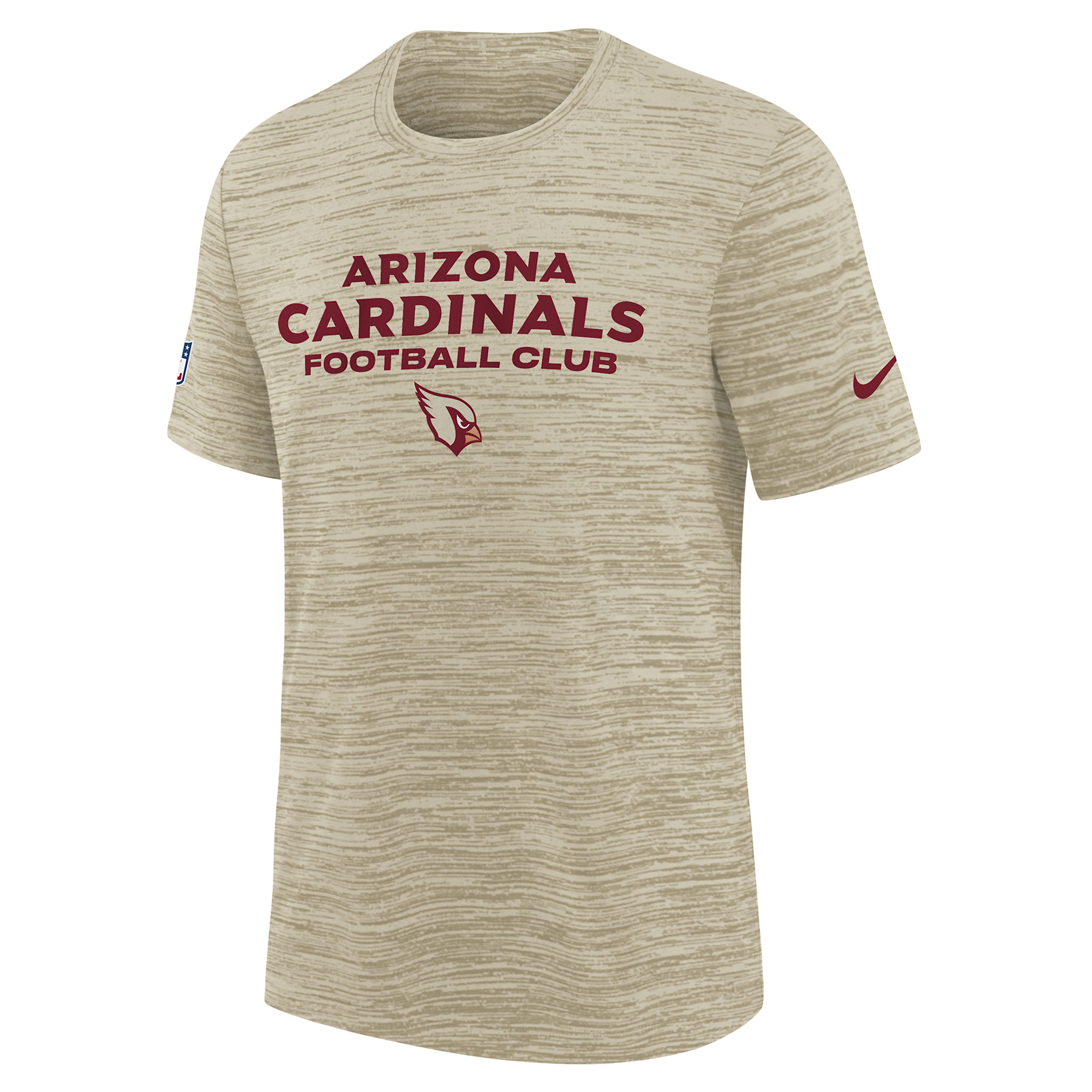 Nike Big Boys and Girls Natural Arizona Cardinals 2025 Rivalries Collection Sideline Velocity Dri-fit T-Shirt - Natural