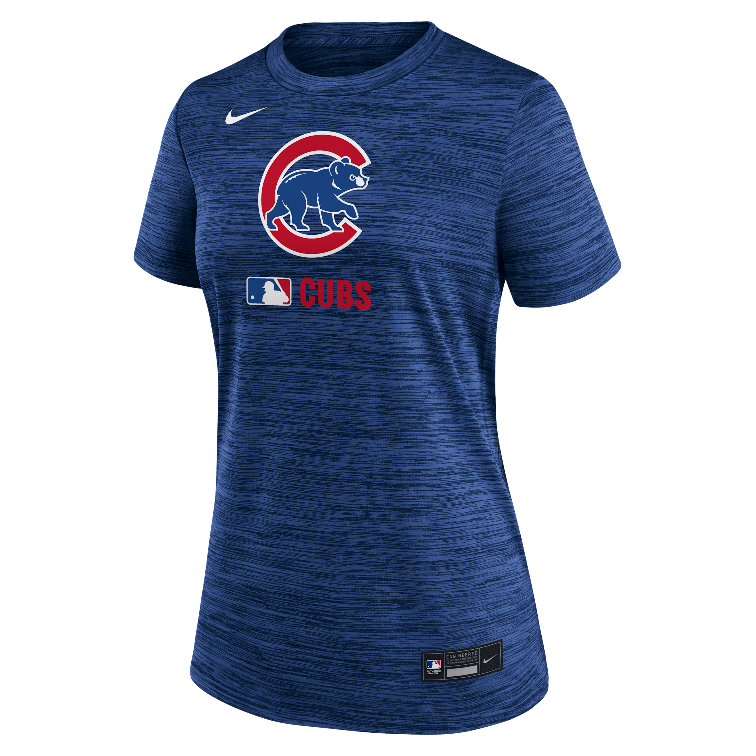 NIKE CHICAGO CUBS AUTHENTIC COLLECTION VELOCITY WOMEN'S DRI-FIT MLB T-SHIRT 1015812820