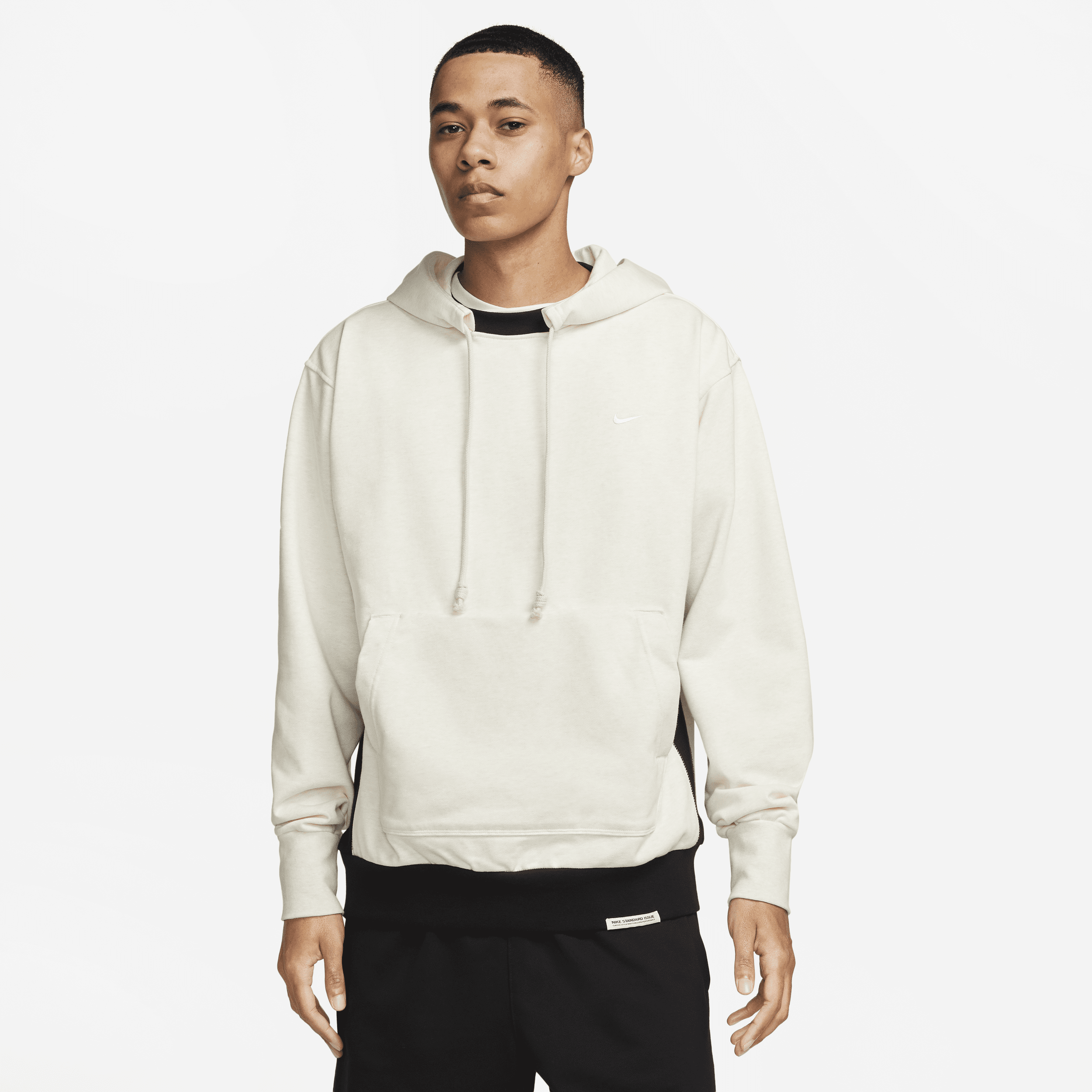 Nike Men's Standard Issue Dri-fit Pullover Basketball Hoodie In Grey