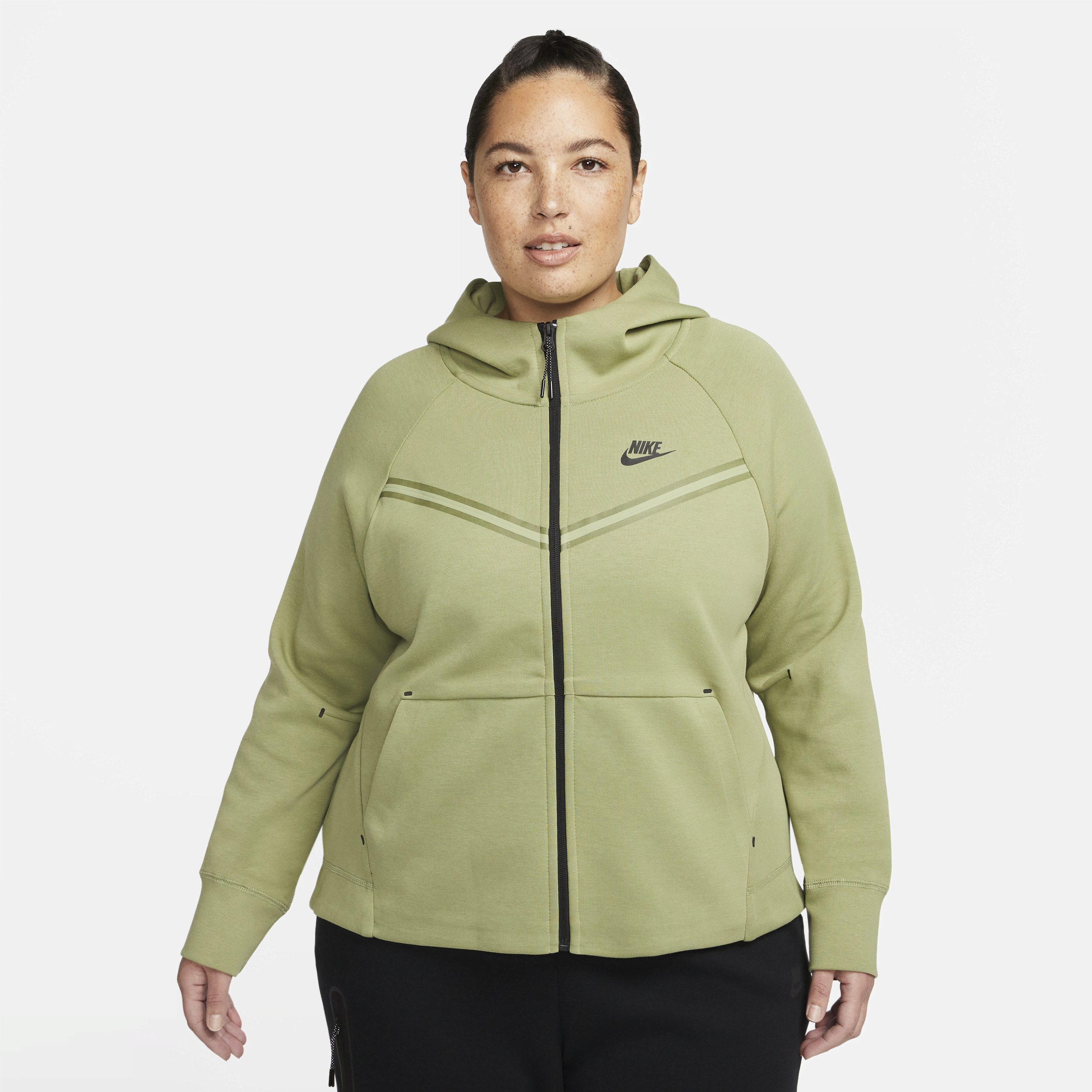 Nike Women's Sportswear Tech Fleece Windrunner Full-zip Hoodie (plus ...